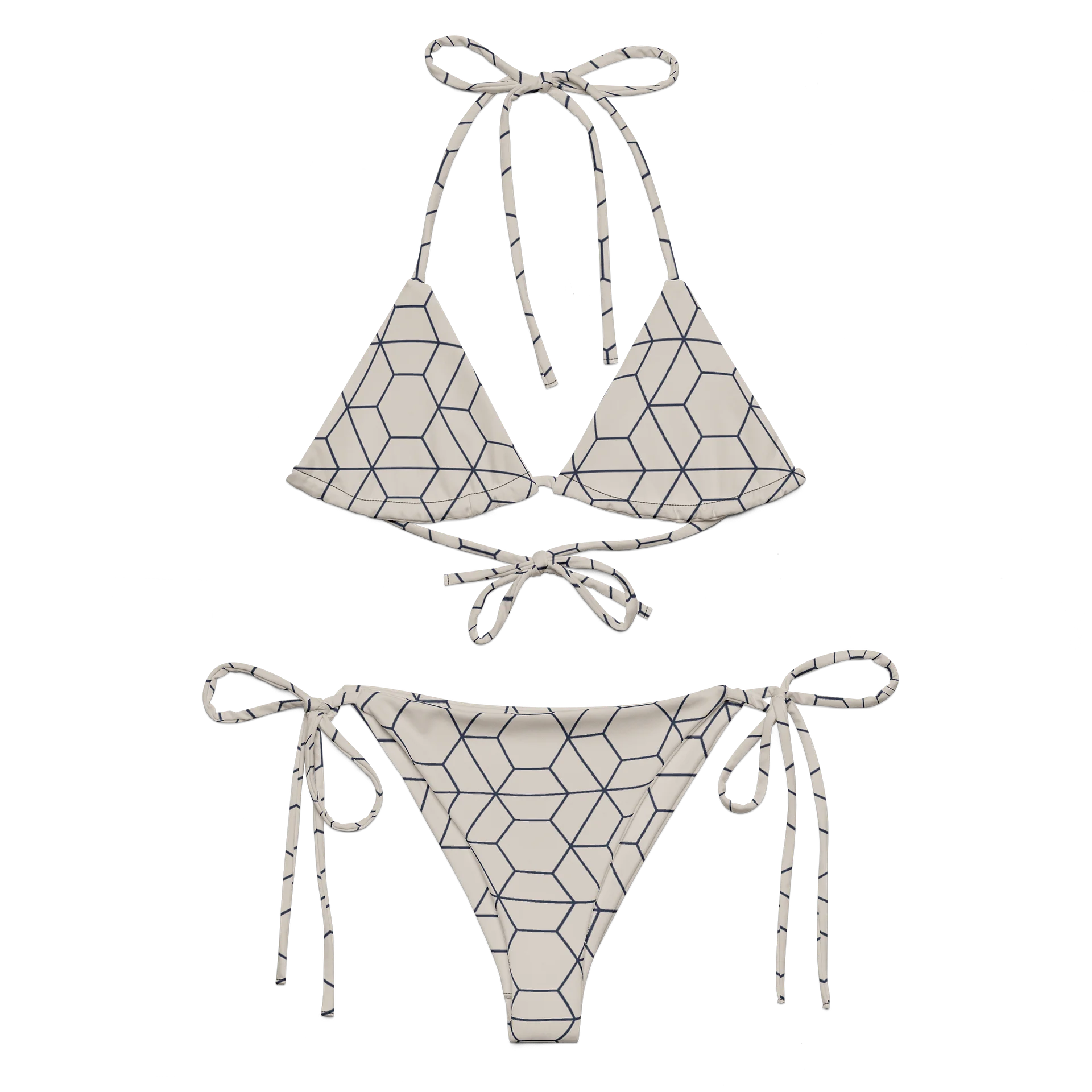 Geometric Grid String Bikini product image (8)