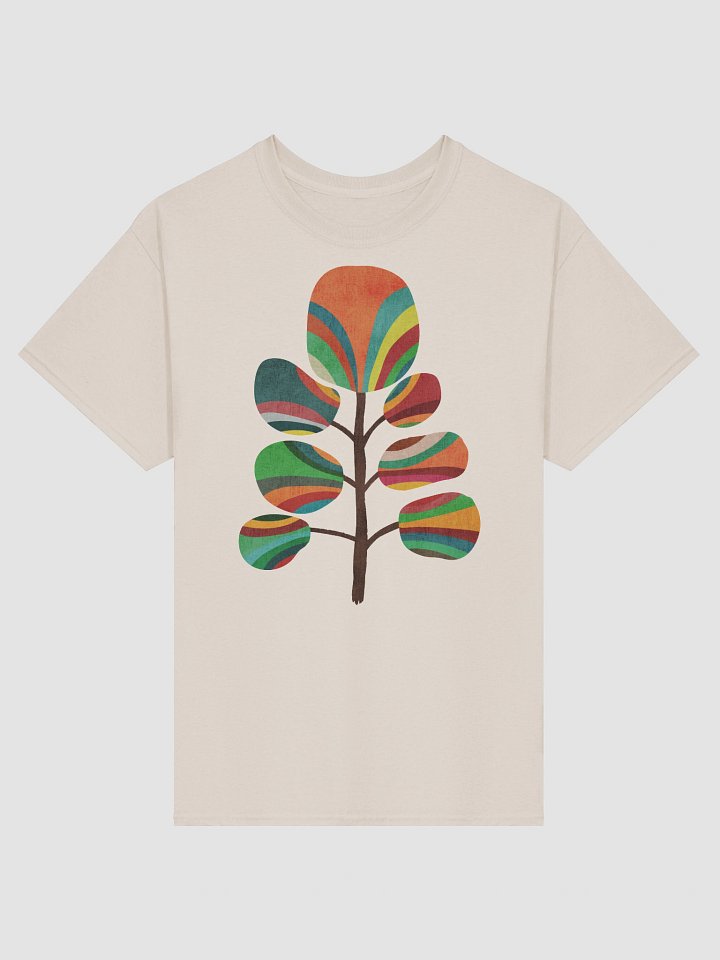 The rainbow tree graphic t-shirt product image (61)