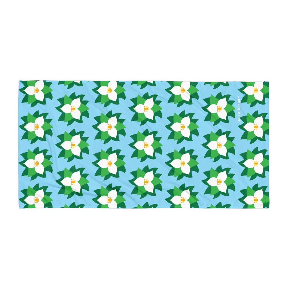 Trilliumnaire™ Full-Flower Beach Towel product image (1)