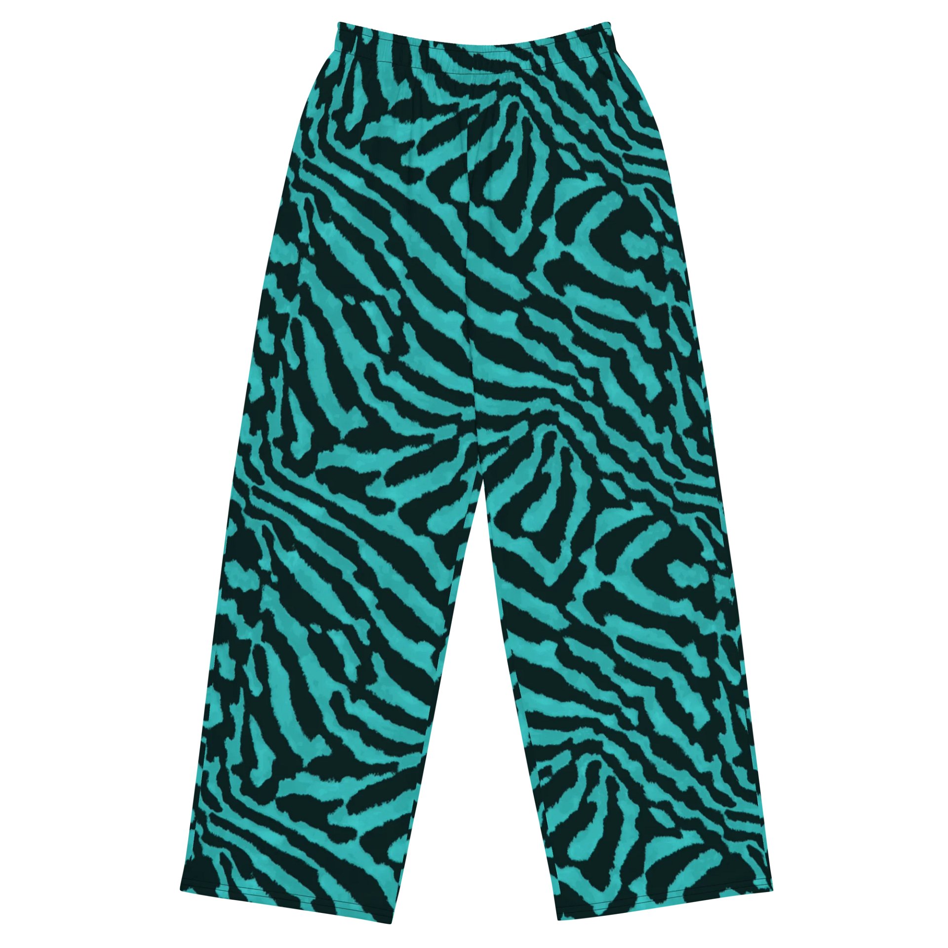 Teal Zebra Pants product image (1)