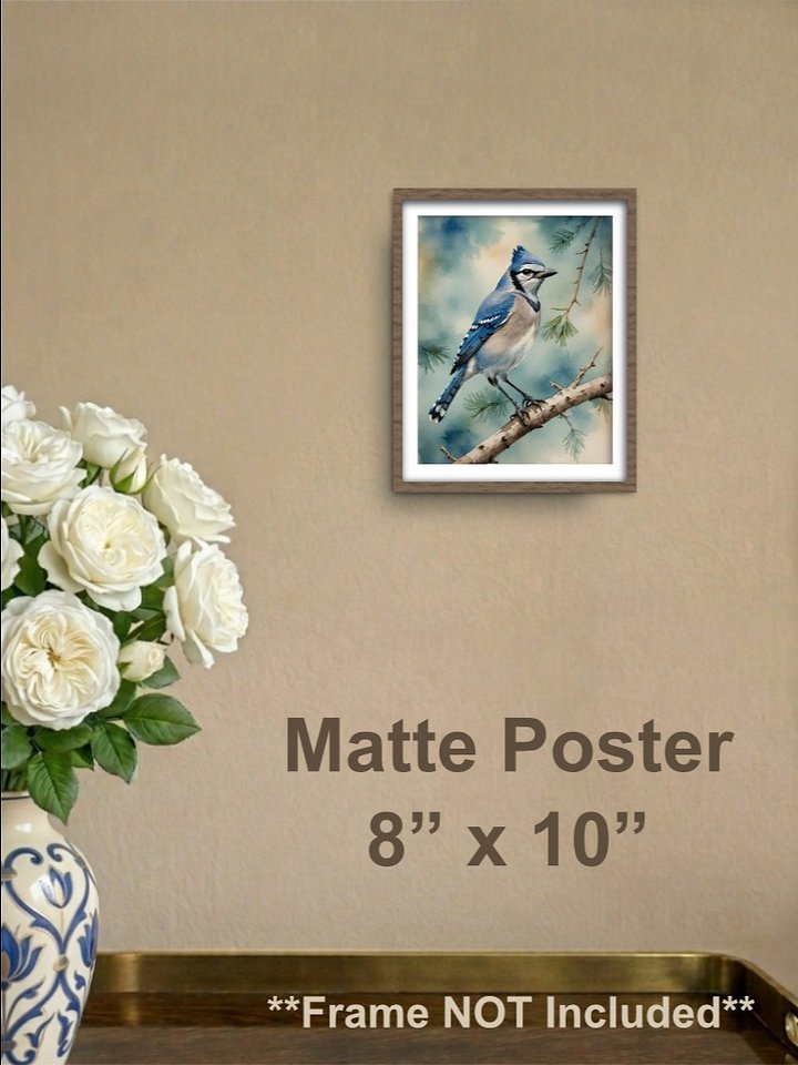 Blue Jay Matte Poster product image (1)