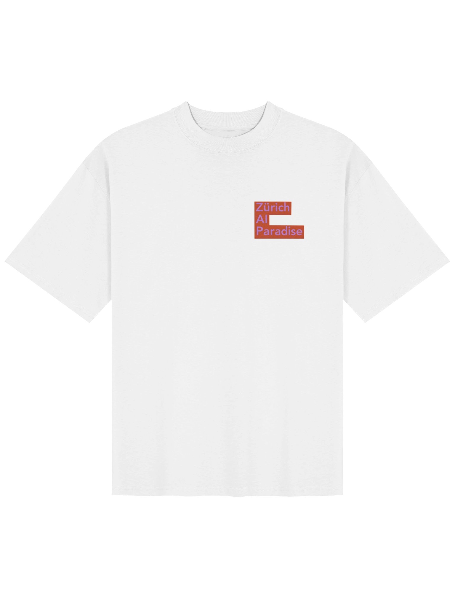 T-shirt Oversized Zurich AI Paradise Red/Pink product image (2)