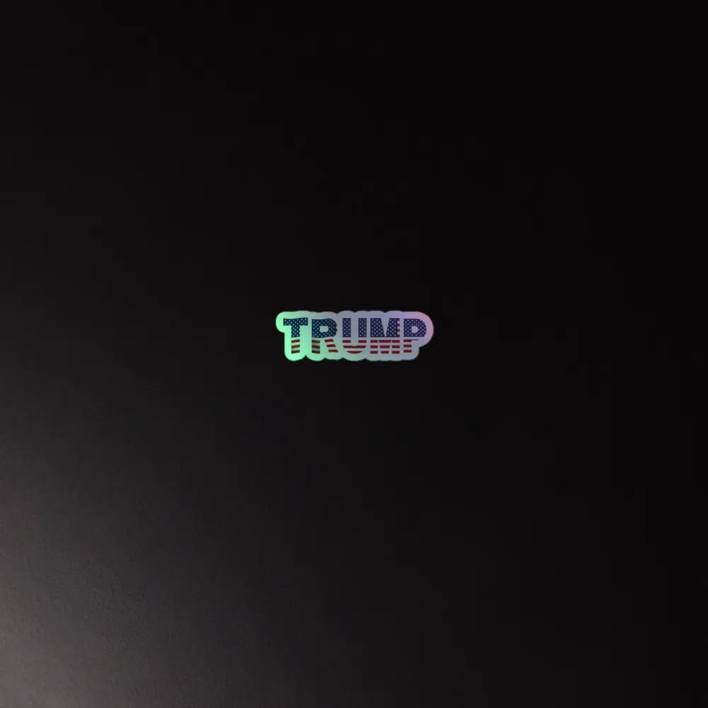 HMP -TRUMP Flag Holographic Sticker product image (2)