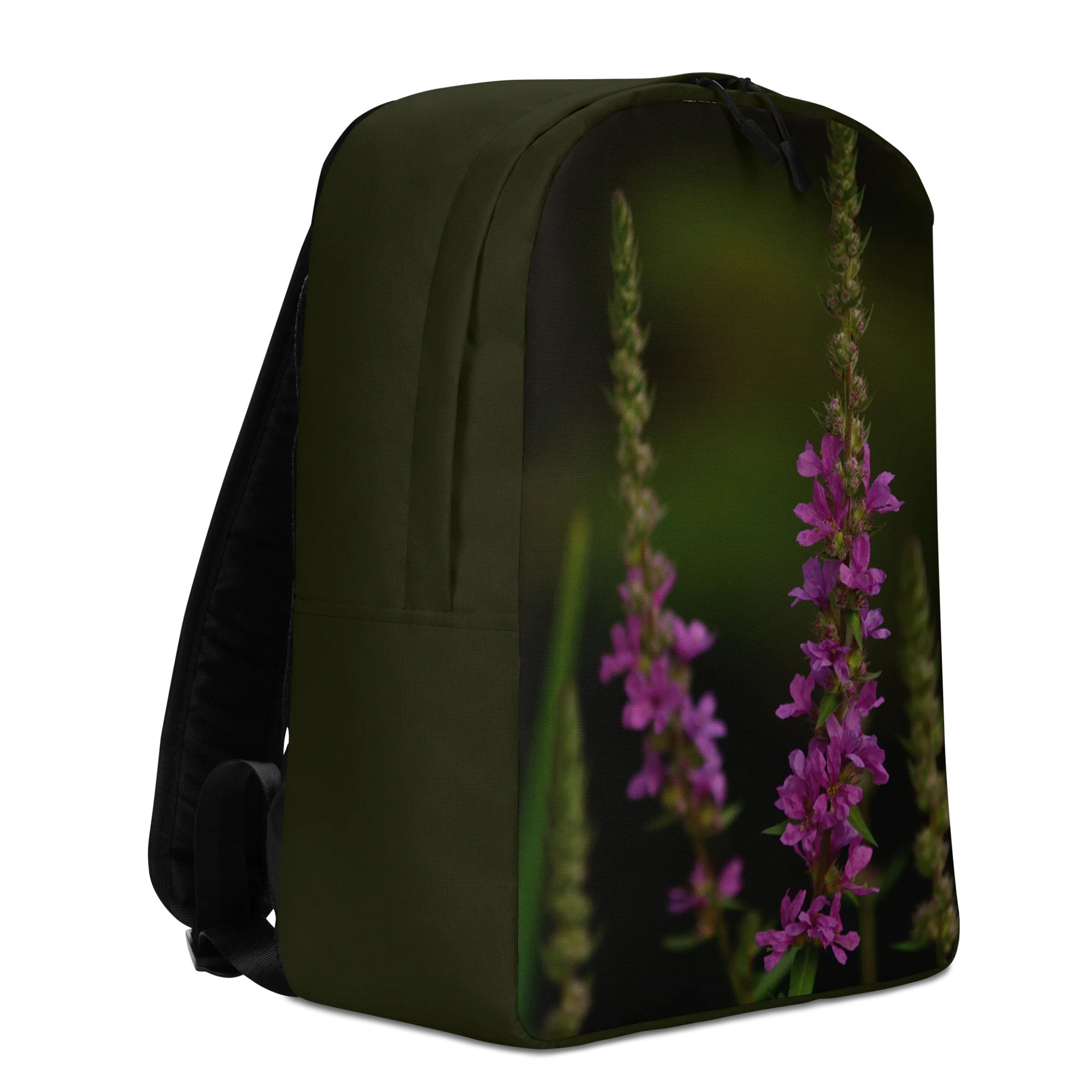 Design-backpack - Purple blossoms against a dark background (Dark Design) product image (5)