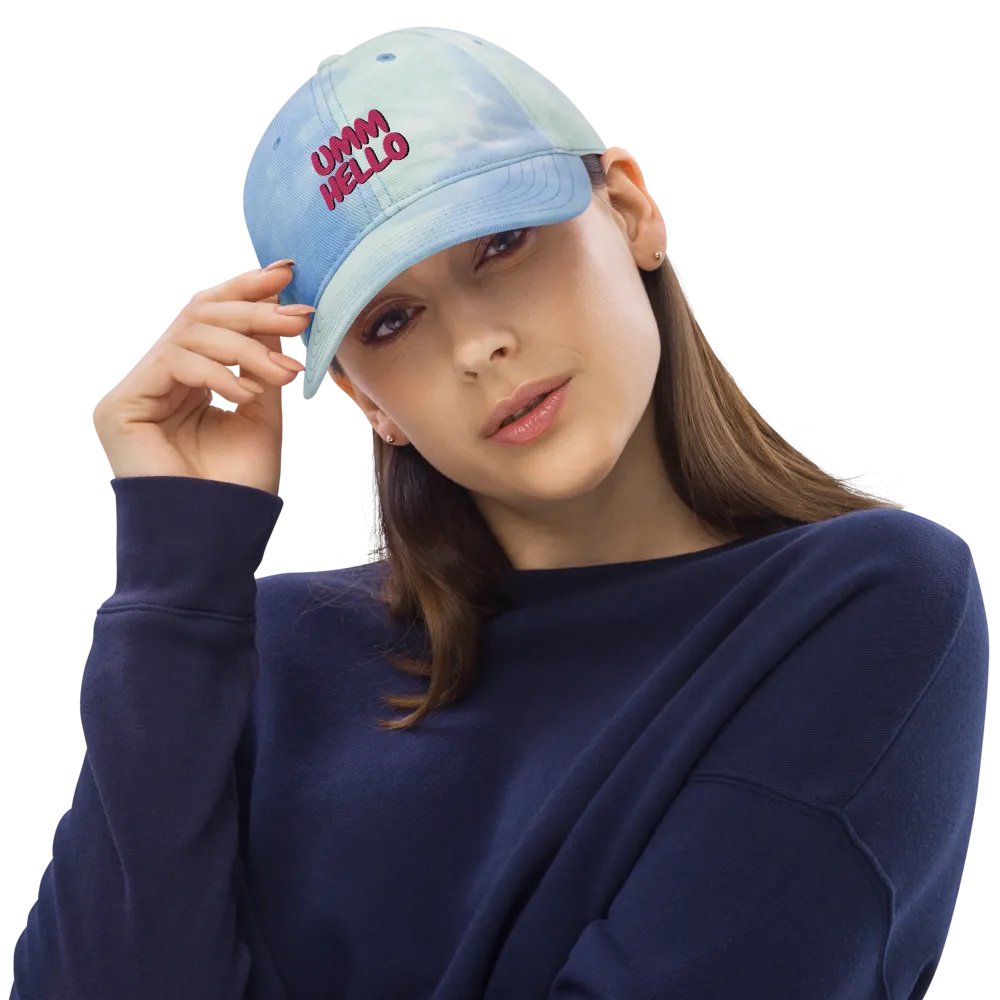 UMM HELLO?? Blue Dad Hat product image (4)