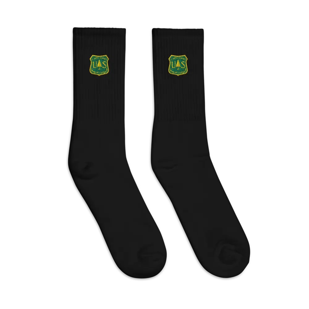 "Forest Service" Embroidered Socks product image (1)