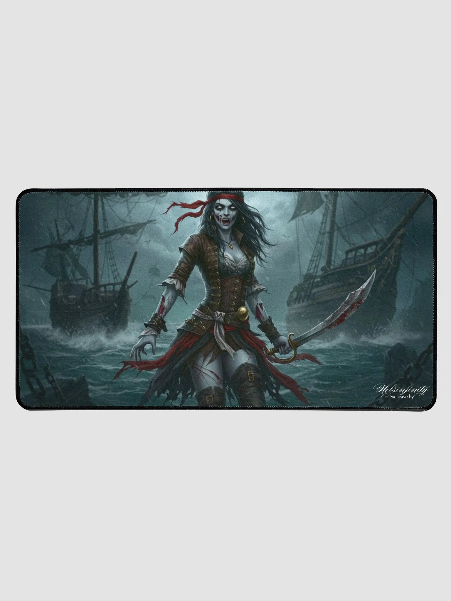 Zombie Pirate 00 Desk Mat product image (1)