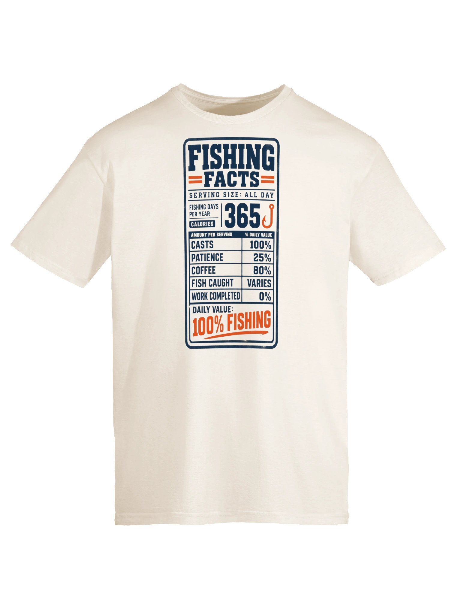 Daily Value: 100% Fishing T-Shirt product image (5)