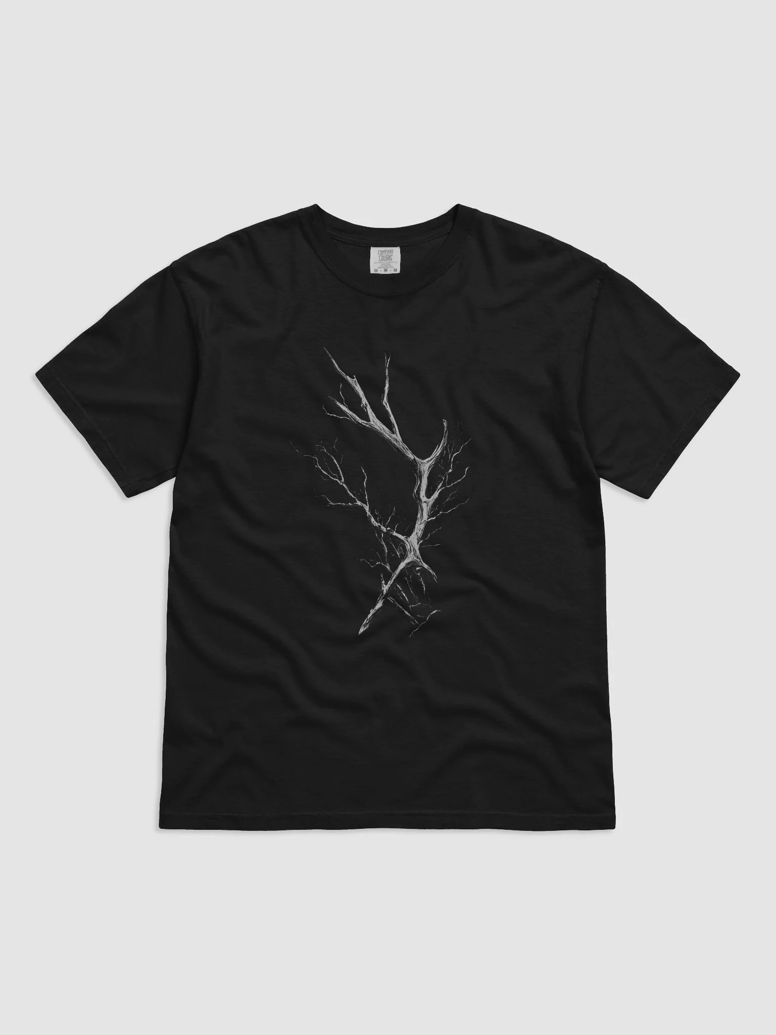 Lightning Branch Black Short Sleeve Graphic T-Shirt product image (1)