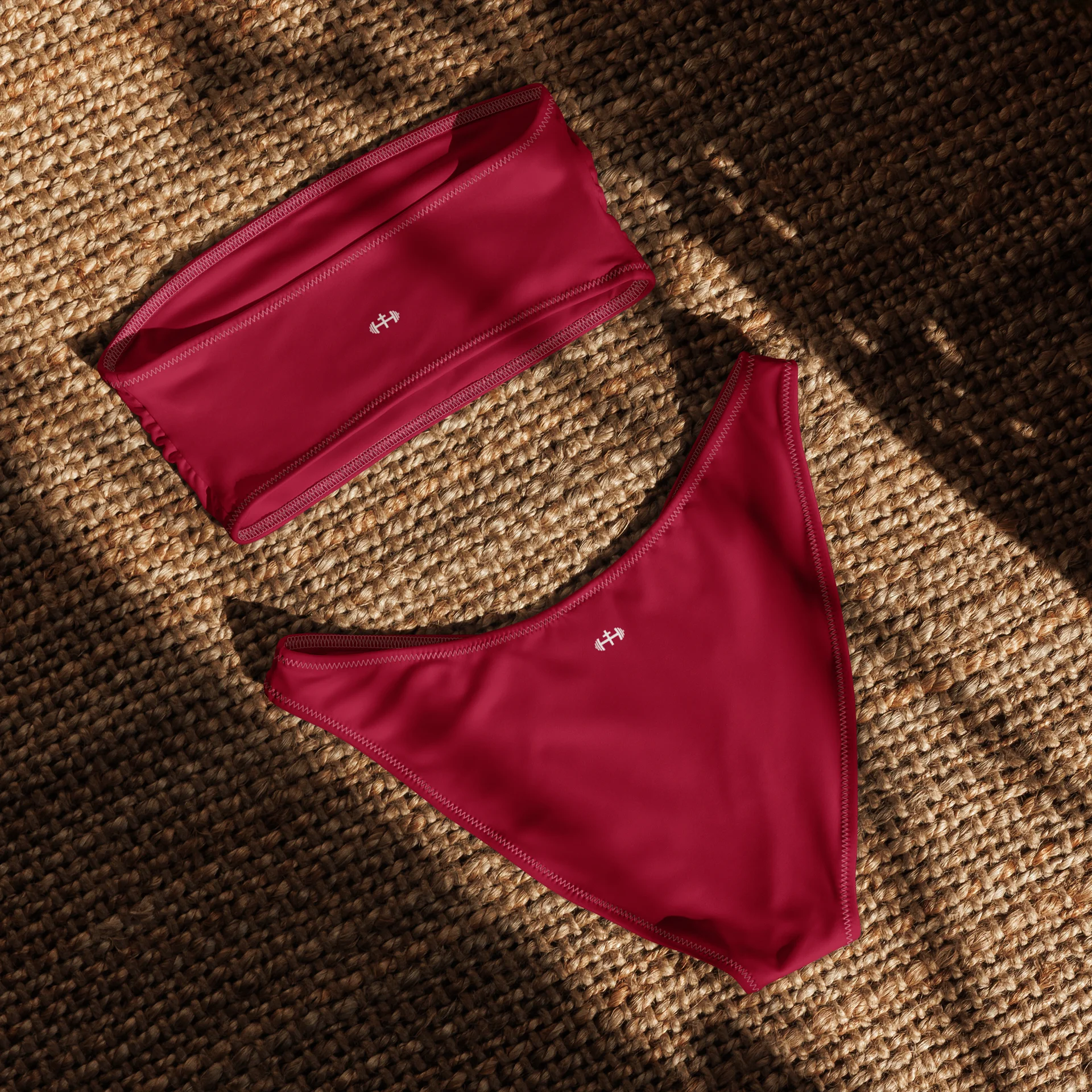 His House Womens Bandeau Bikini Set - Red product image (5)