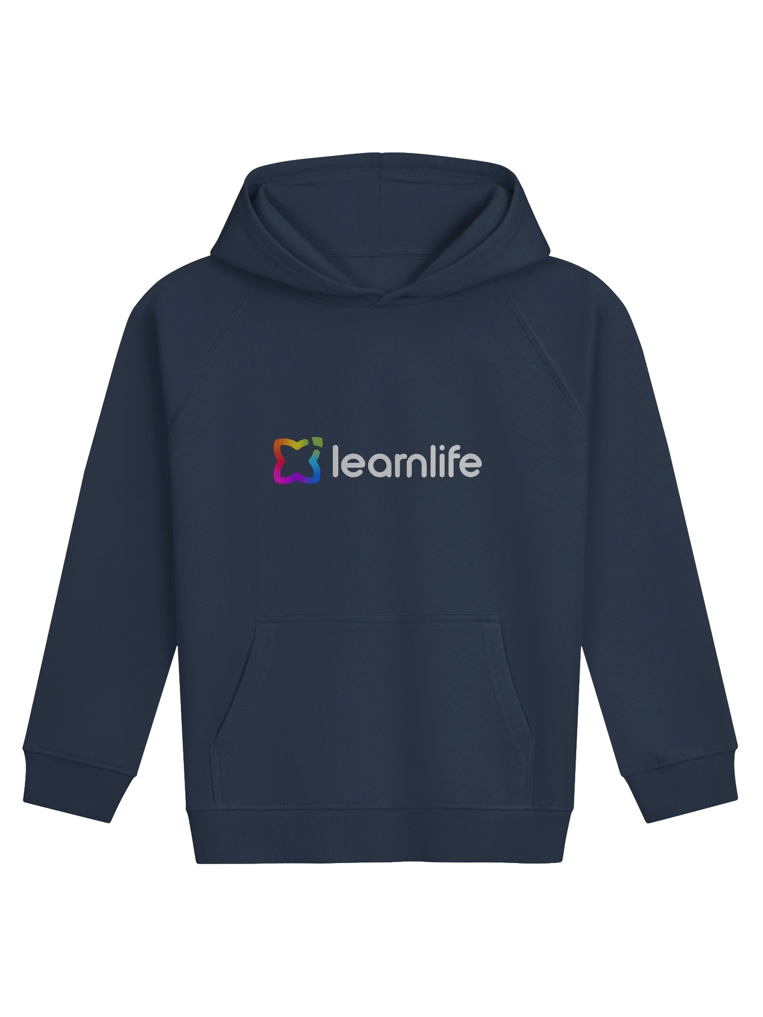 Kids Hoodie - Organic - Horizontal Logo - Rainbow & White product image (1)