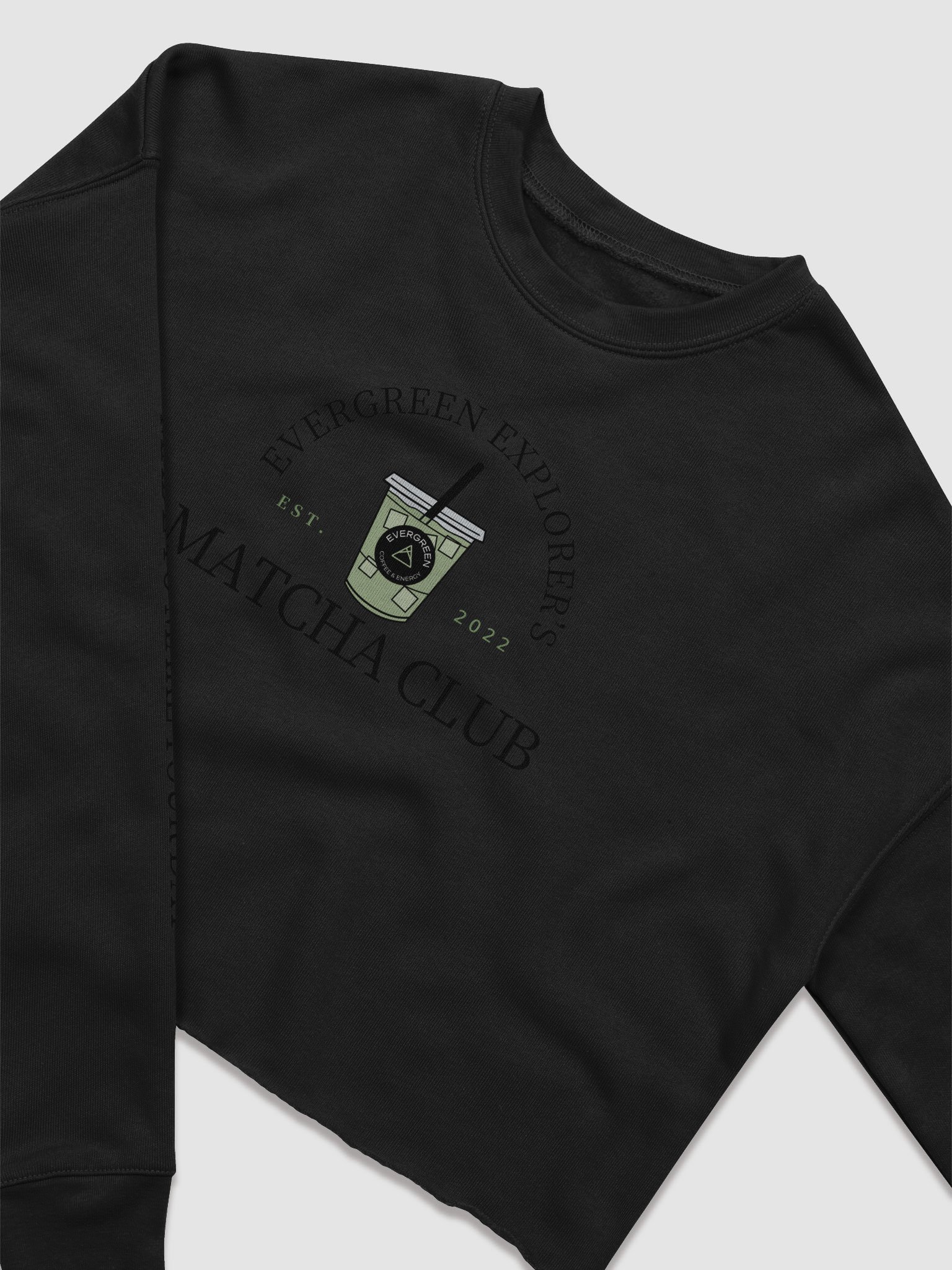Matcha Cropped Crewneck | Coffee Club product image (3)