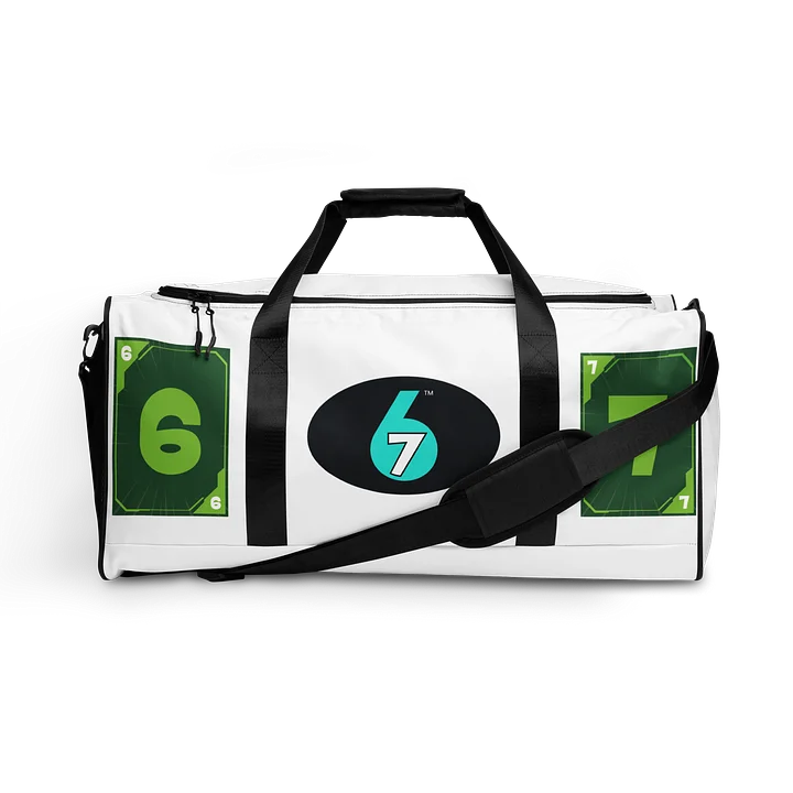 White Duffel Bag - 6-7 logo, Green 6, 7, Synergy product image (1)