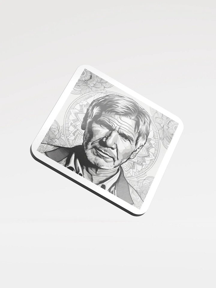 Mandala Man Glossed Cork Coaster product image (1)