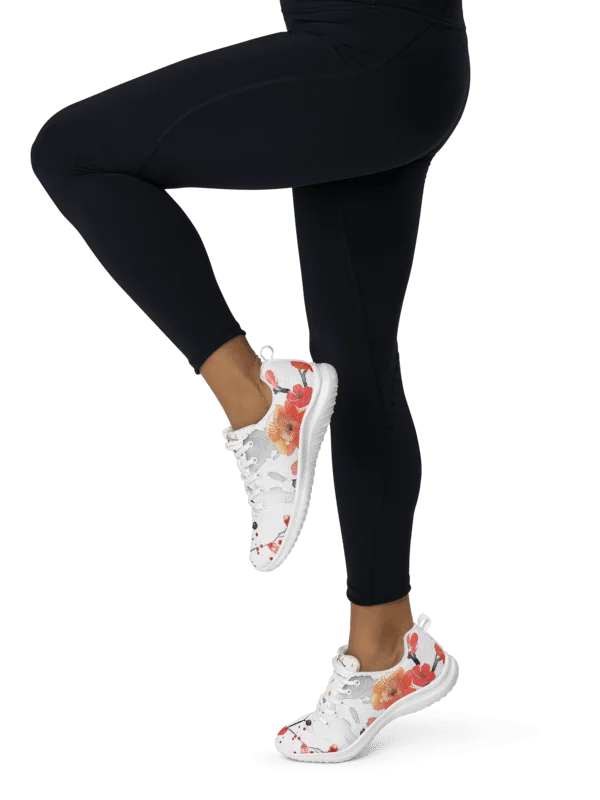 Japanese Koi Fish Women's Athletic Shoes | Traditional Watercolor Art Sneaker product image (5)