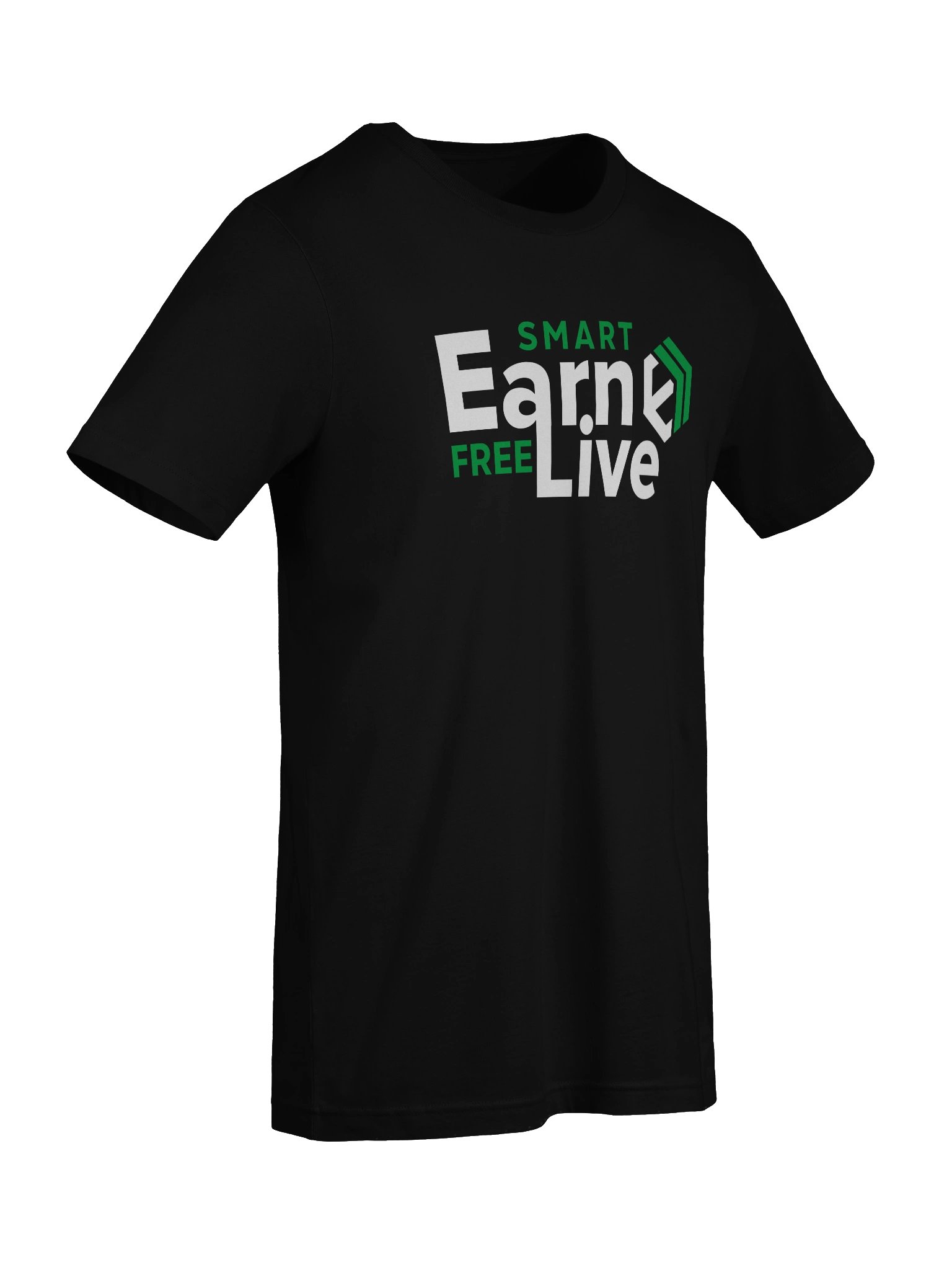 E-Estate “Earn Smart. Live Free.” Statement Tee (Unisex) product image (9)