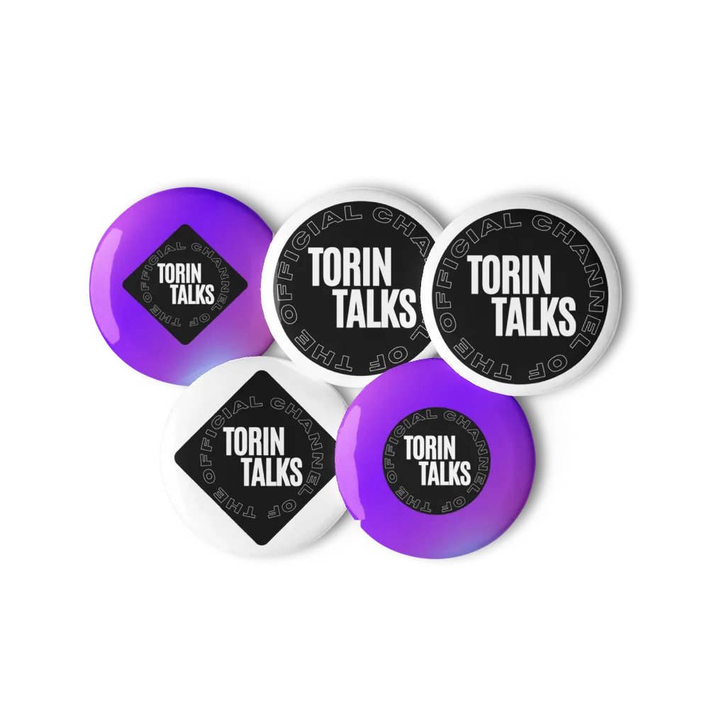 Torin Talks Logo Pin Buttons Set product image (11)