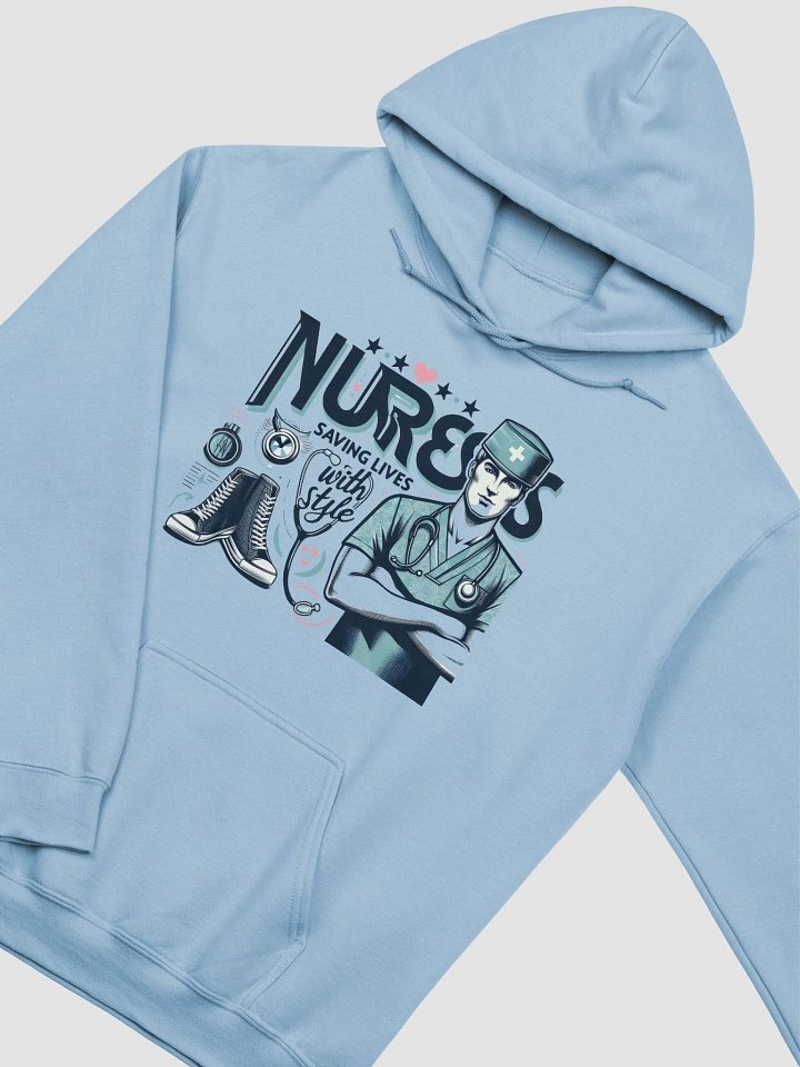 Stethoscope Nurse: NURSES Saving Lives Hoodie product image (7)