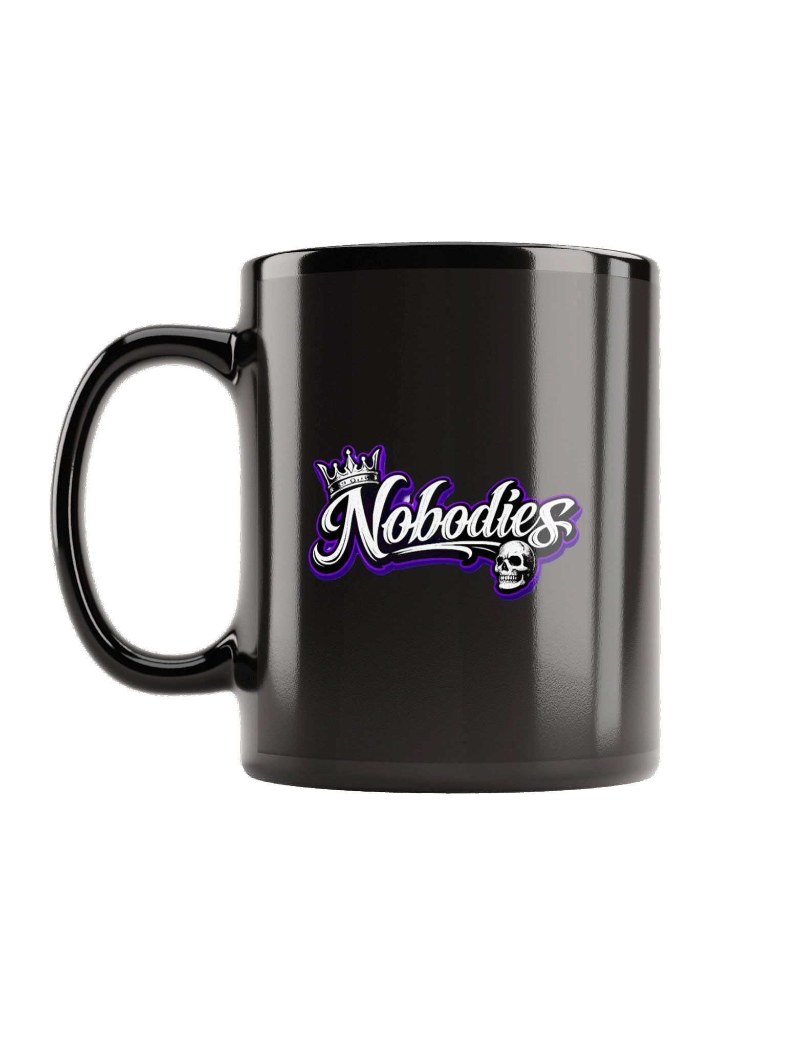 ''Nobodies'' Black Glossy Mug product image (1)