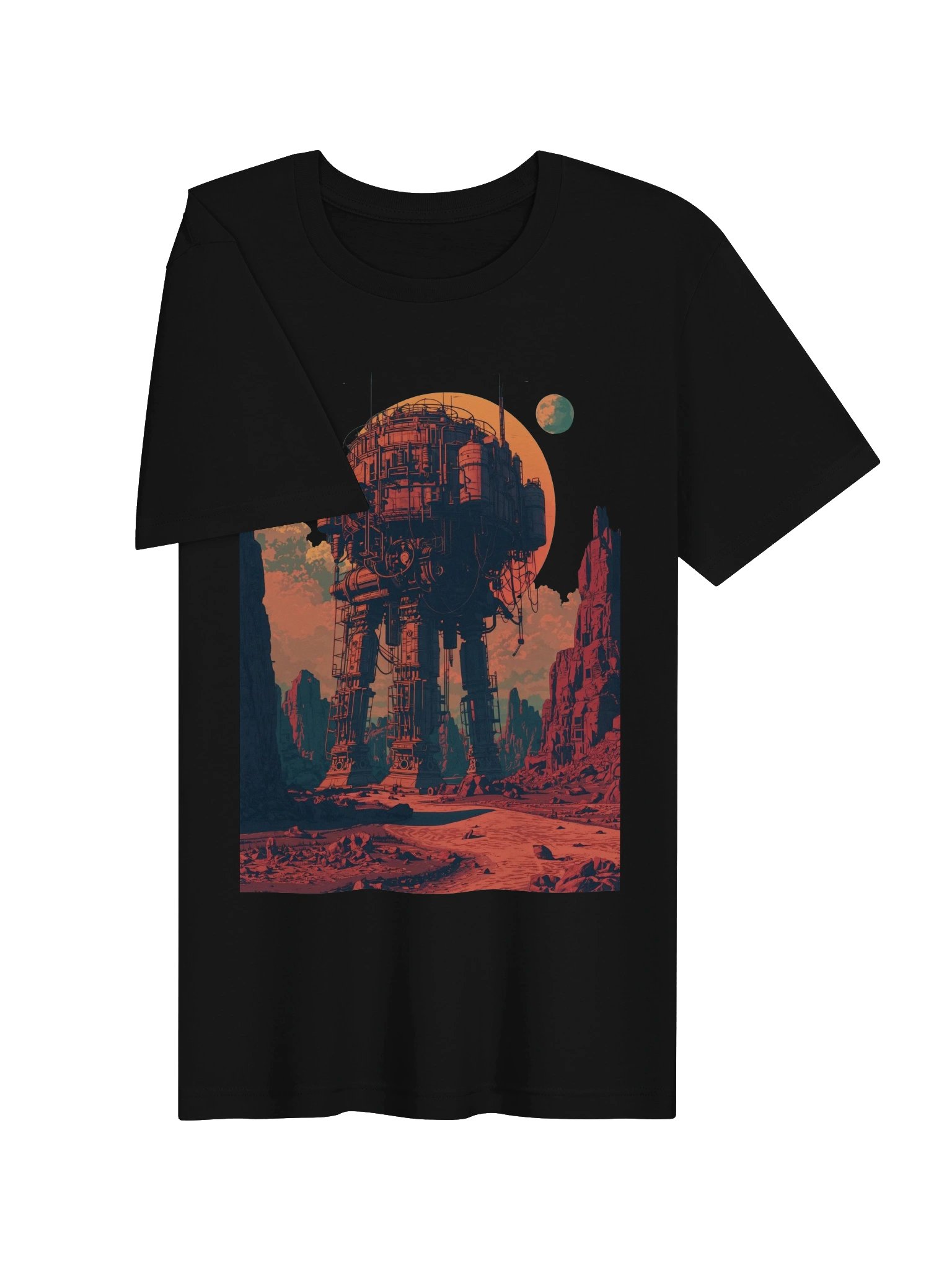 Retro-Futurist Desert Giant Lightweight T-Shirt product image (6)