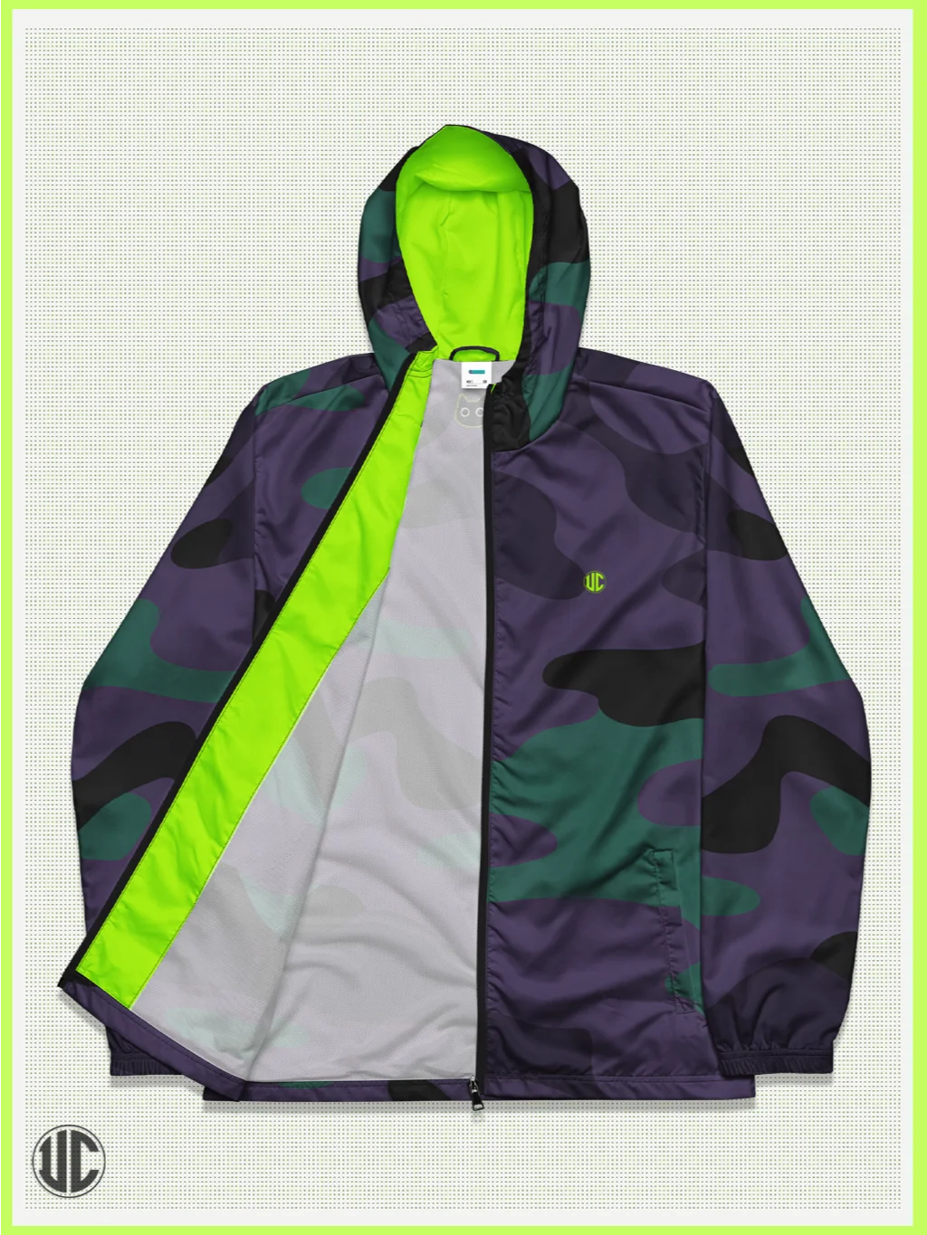 Midnight Purple Camo – Windbreaker product image (2)