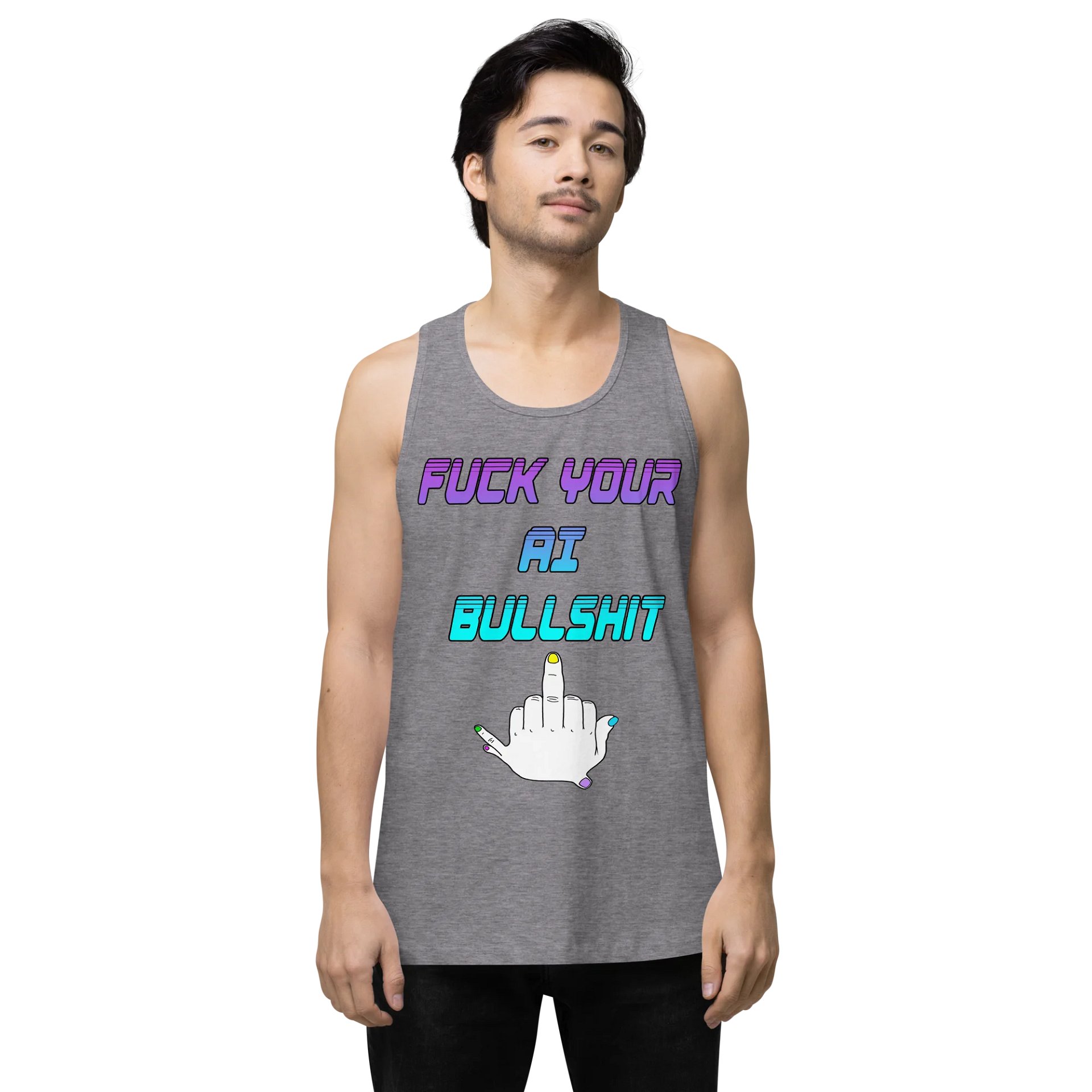 AI Bullshit Tank Top M product image (9)