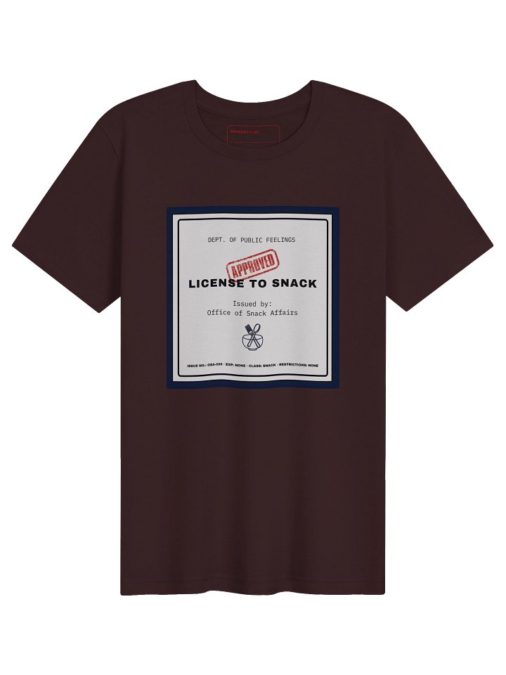 License to Snack Tee product image (2)