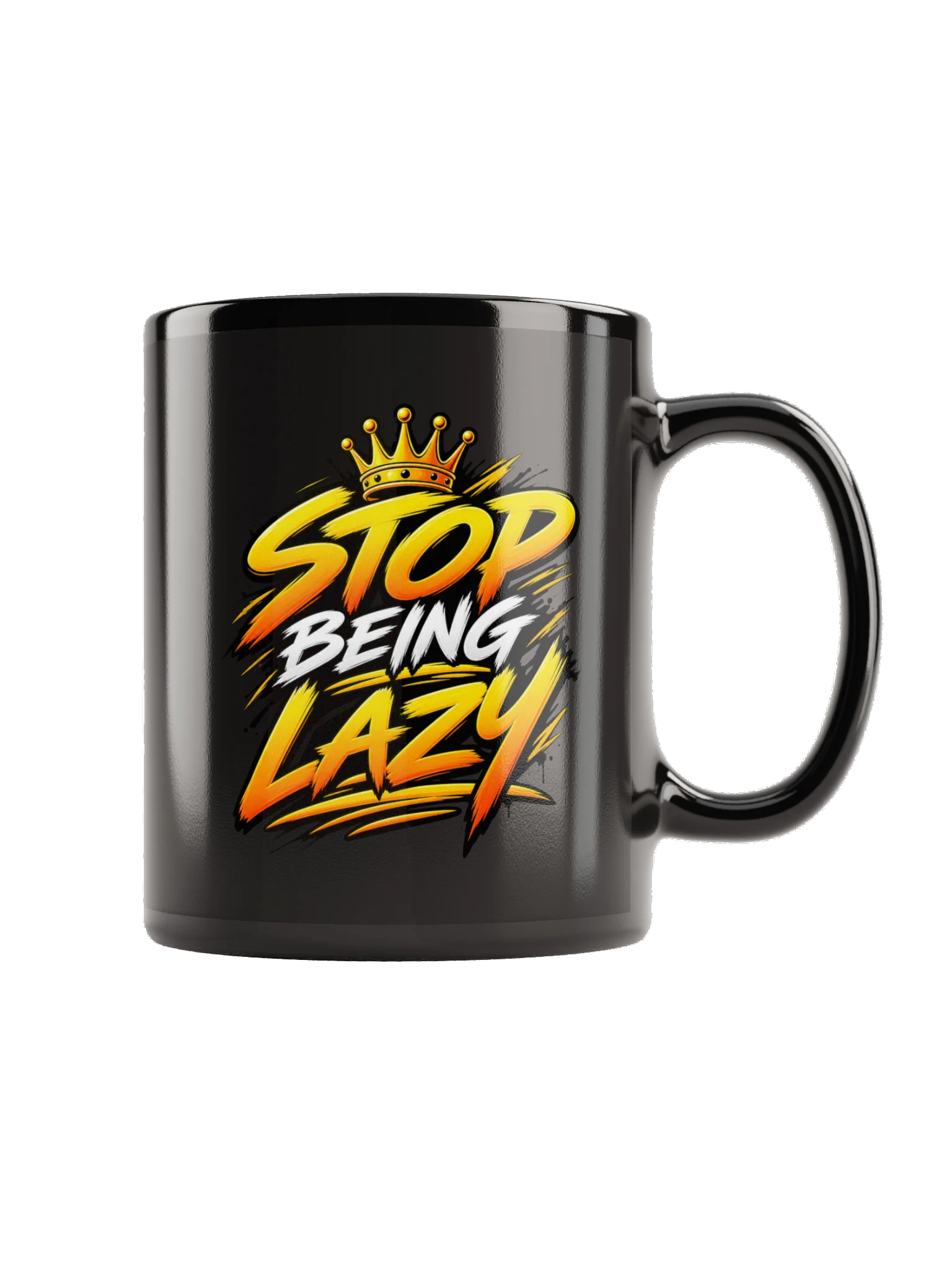 Stop Being Lazy — 11 oz Classic Mug/15 oz Big Motivation Mug product image (5)