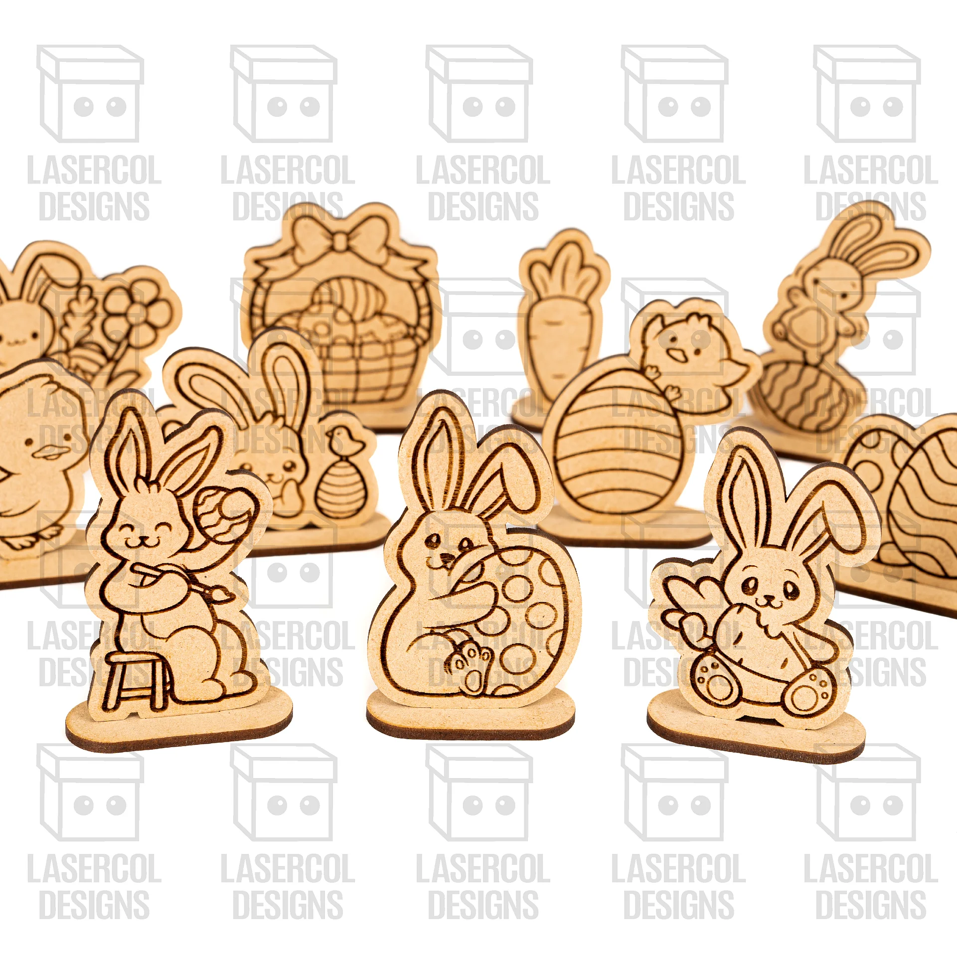 Easter Cutouts With Base Set 1 - Laser Cut Files product image (9)