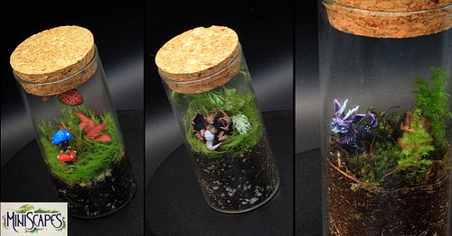 This week, check out some of our previous commissions. 

A beautiful little bronze dragon holding an acorn, a star scape fey ...