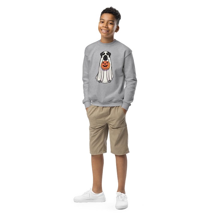 Halloween Great Dane(Black) Youth Sweatshirt product image (2)