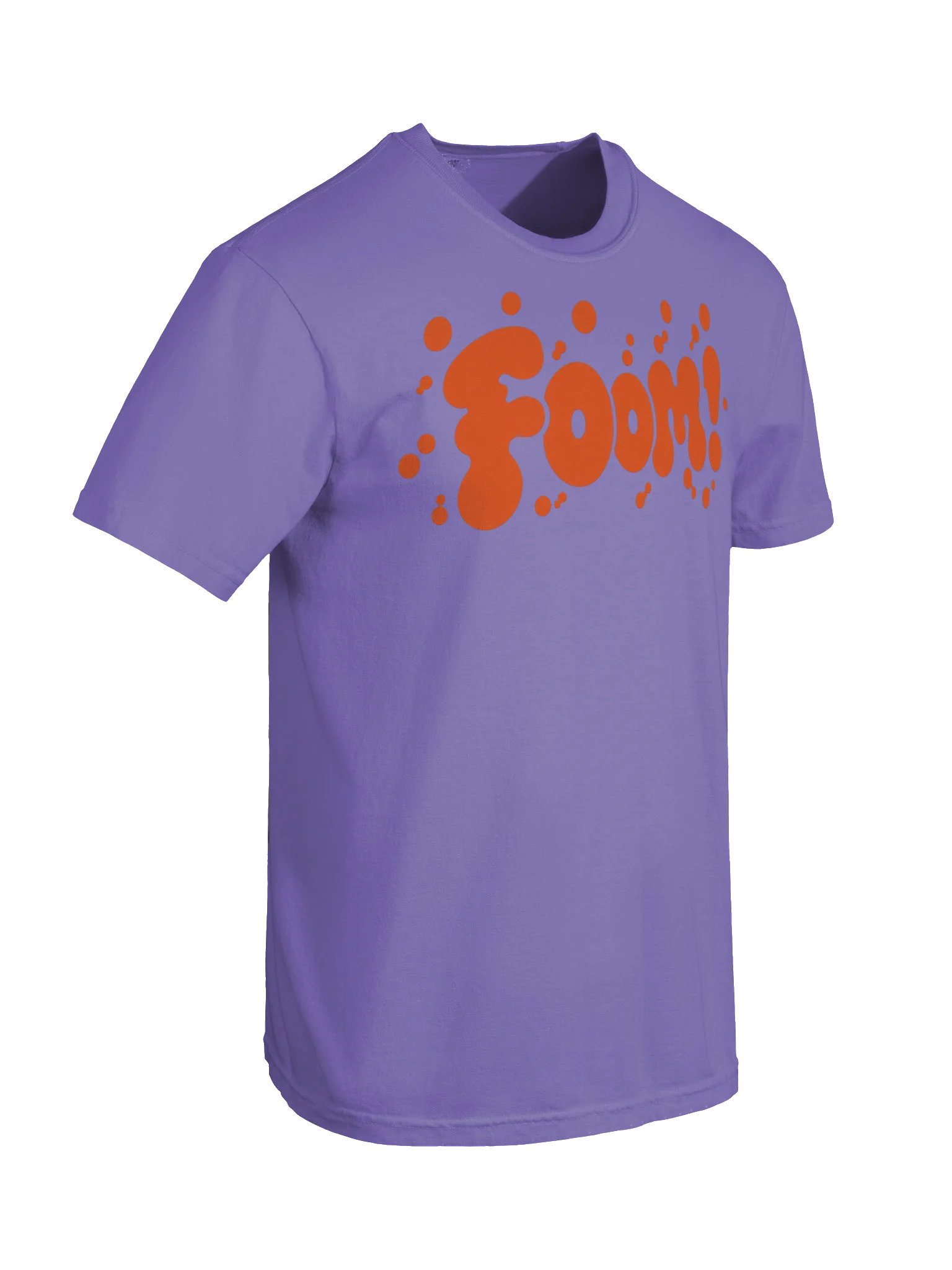 Foom! Orange Violet Bubble Splash Tee product image (7)