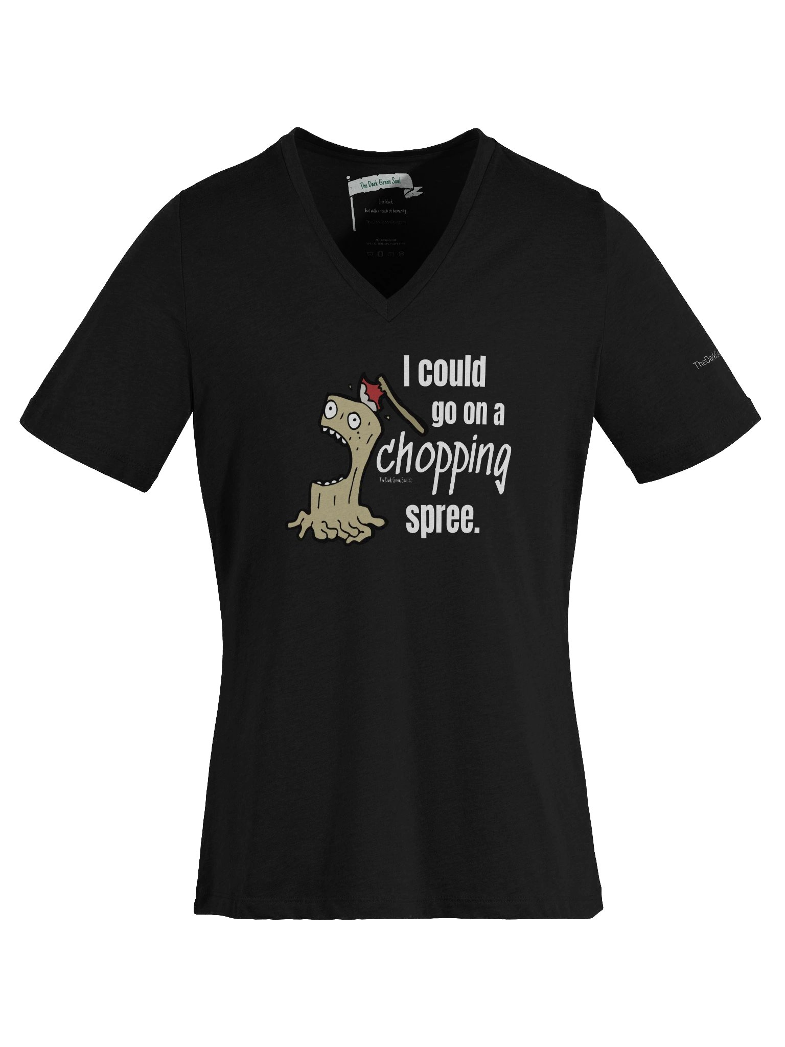 Chopping Spree White - Women's V-Neck Tee product image (1)
