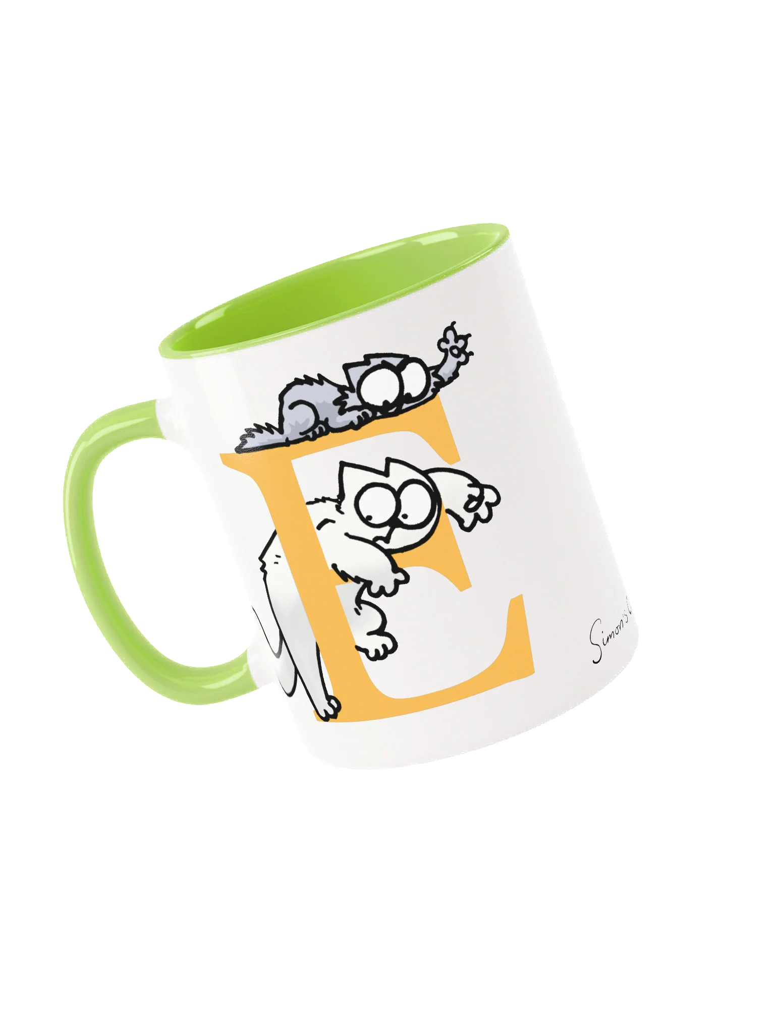 Cat Monogram Mug - E product image (4)