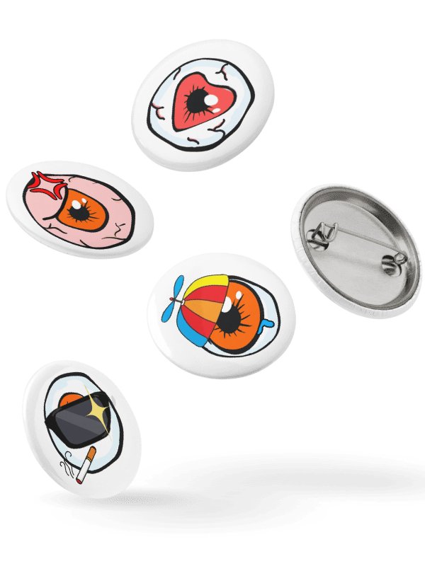 Eye of the Vizzard Buttons product image (1)