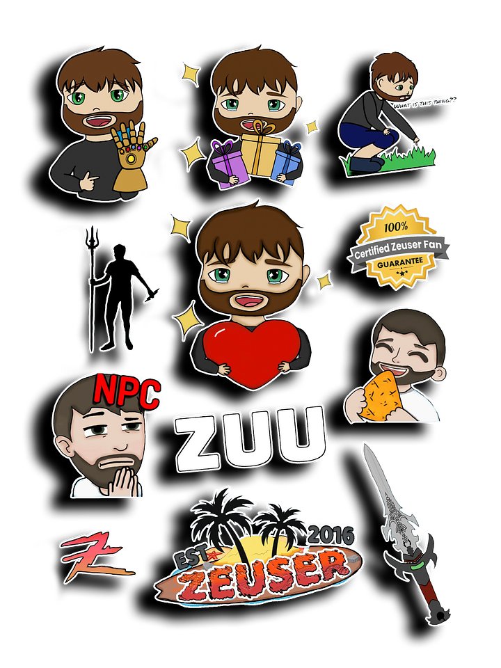 Zeuser Sticker Set product image (1)