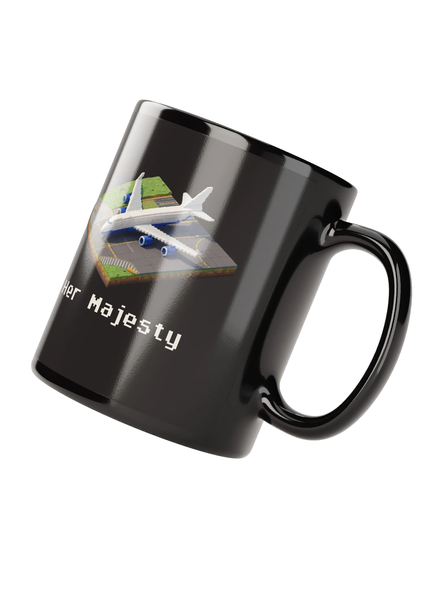 "Her Majesty" Queen White Boeing 747 Mug product image (2)