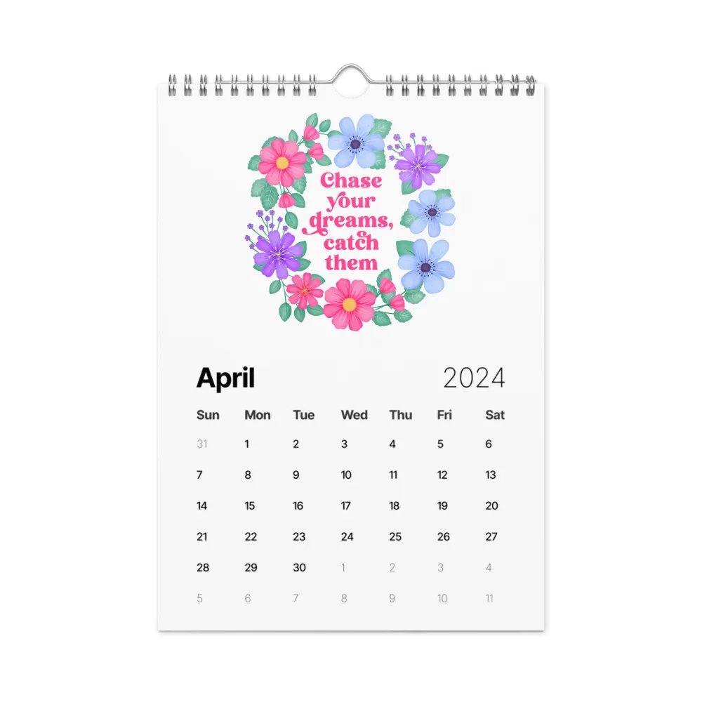 Vibrant Floral Motivational Quotes Calendar product image (8)