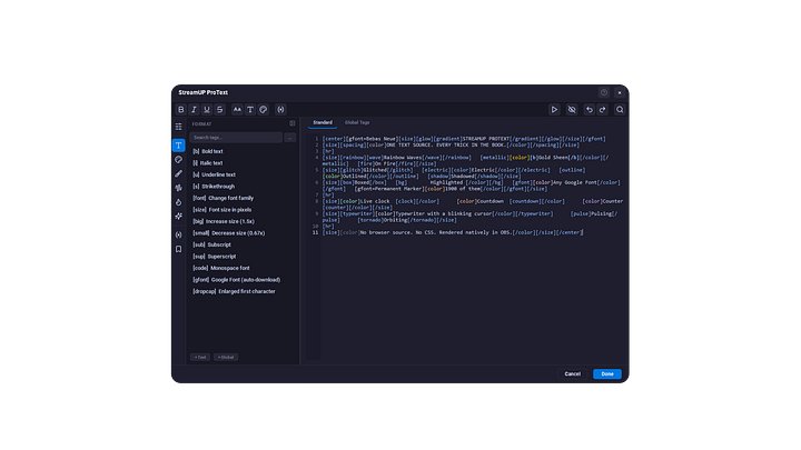 OBS Plugin - SteamUP ProText product image (2)