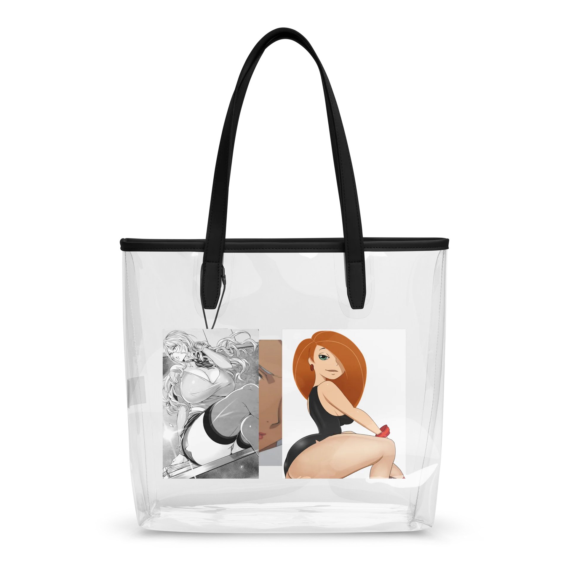 Plastic see thru hand bag product image (2)