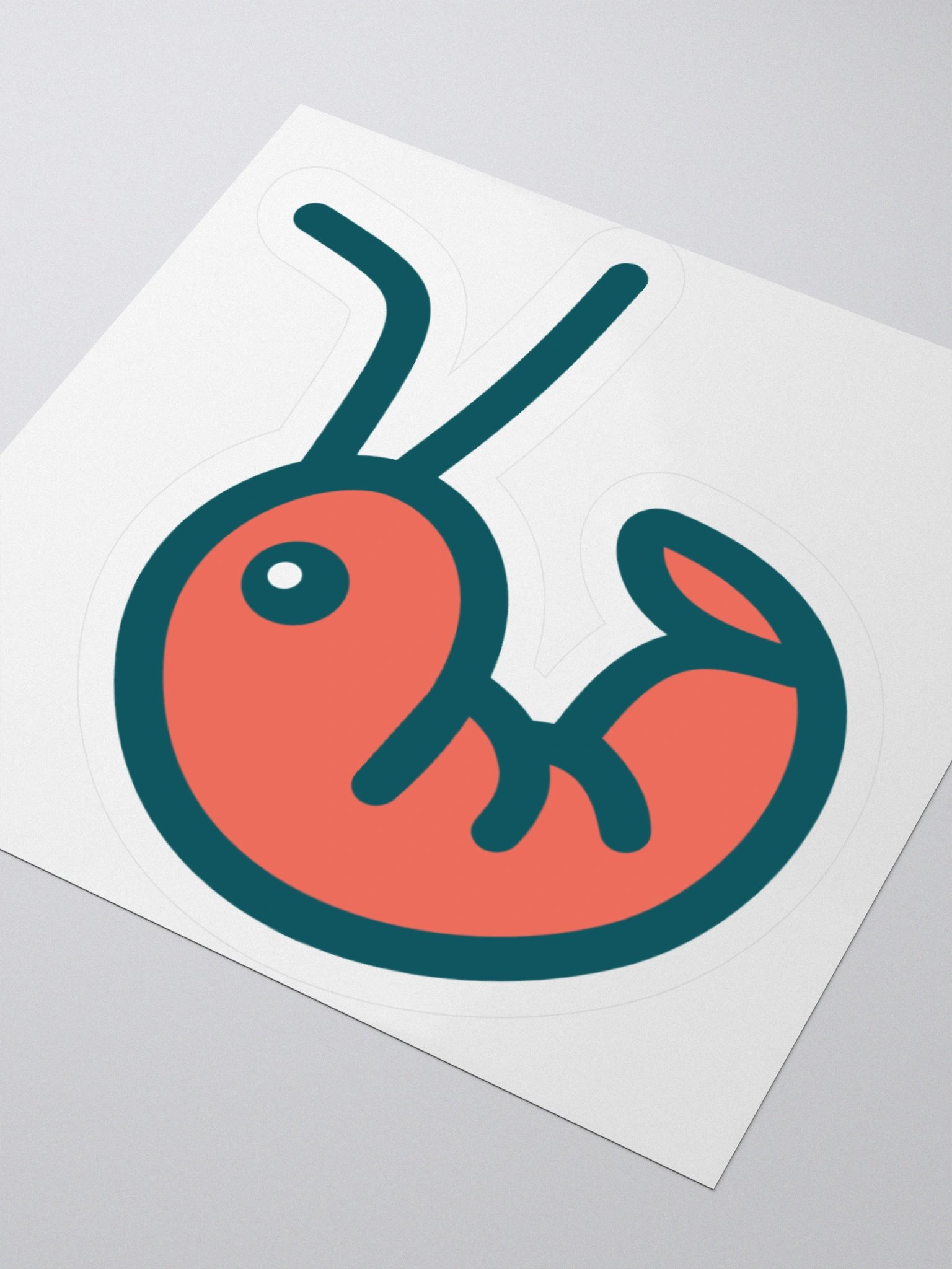 Shrimp on a sticker product image (6)