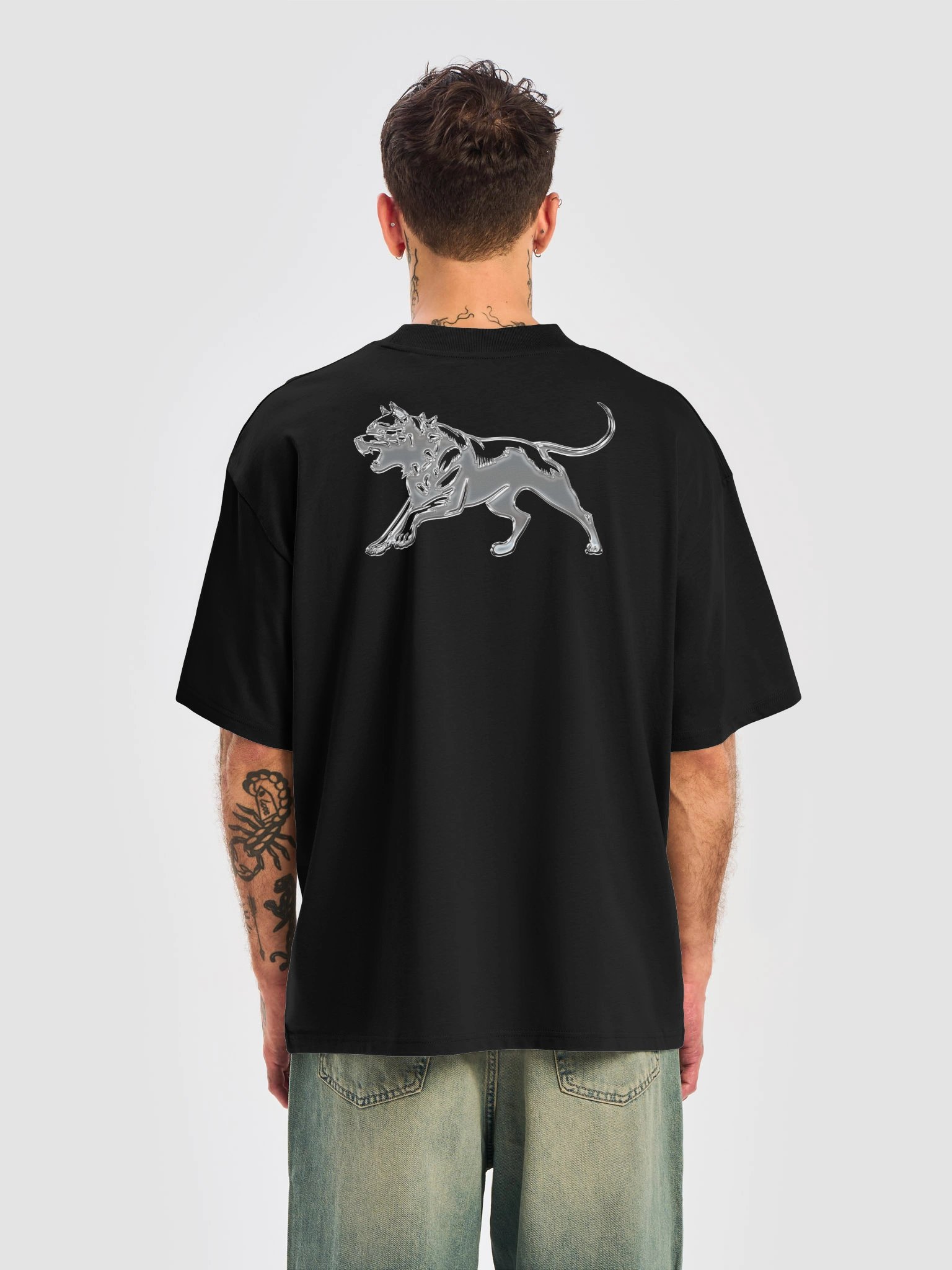 THE BEAST / Chrome Design Tee - Black product image (4)