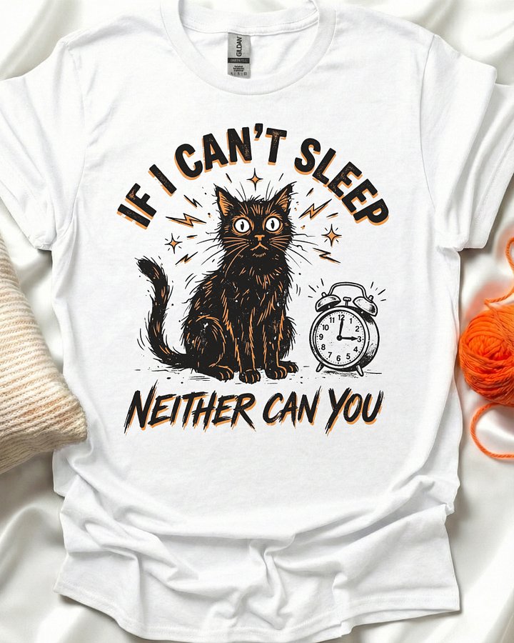 Can't Sleep Cat T-Shirt product image (1)