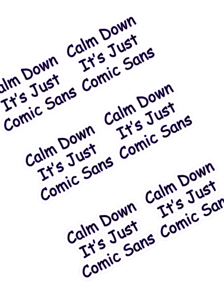 Comic Sans Stickers product image (1)