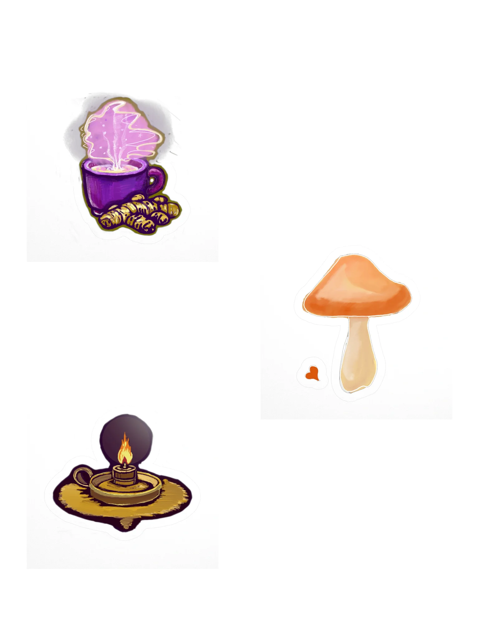 The Kitchen Three, Kitchen Witch Sticker Pack (3 vinyl stickers) product image (1)