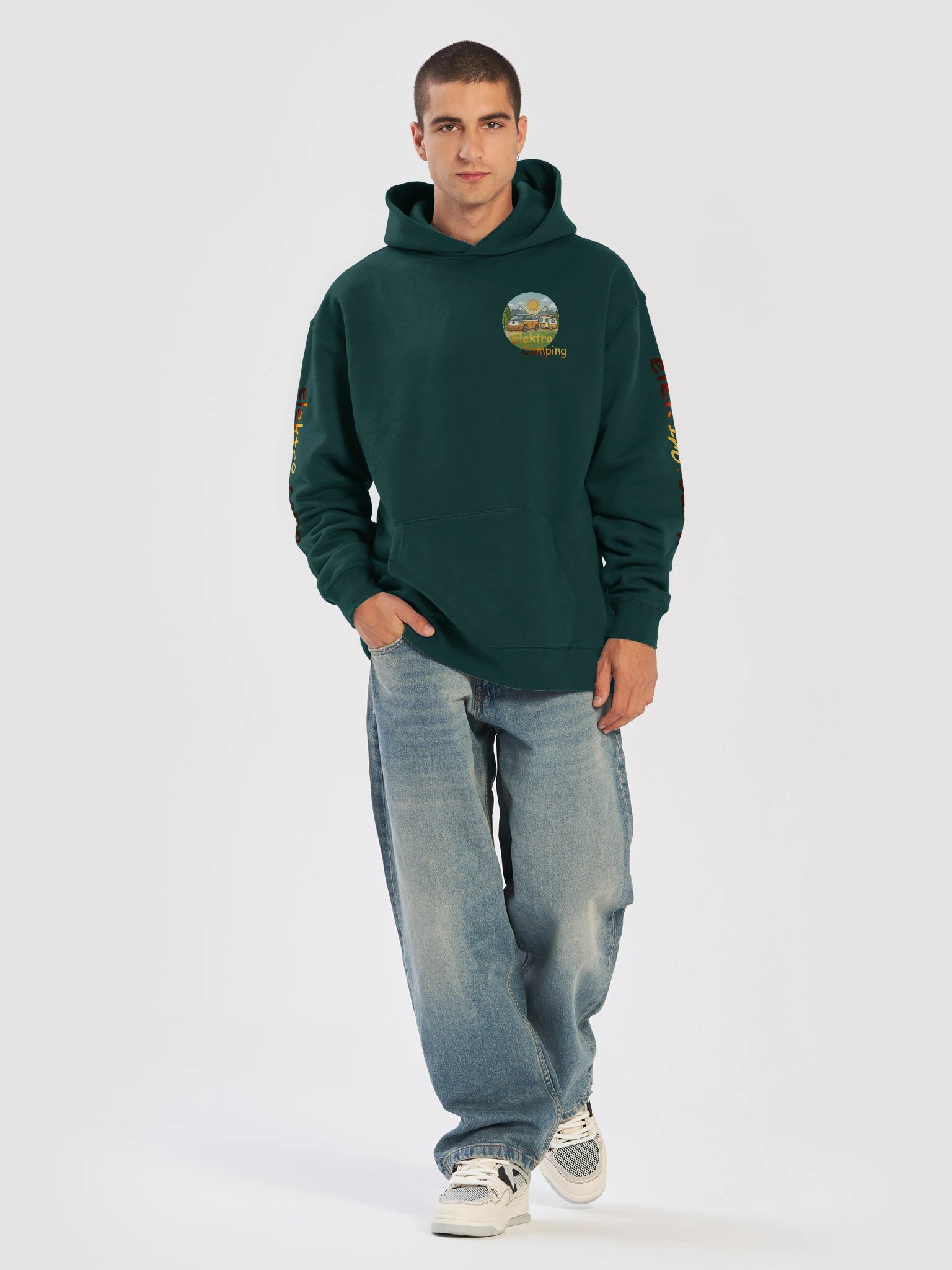 AS Colour Unisex Premium Oversized Hoodie Elektro Camping product image (5)
