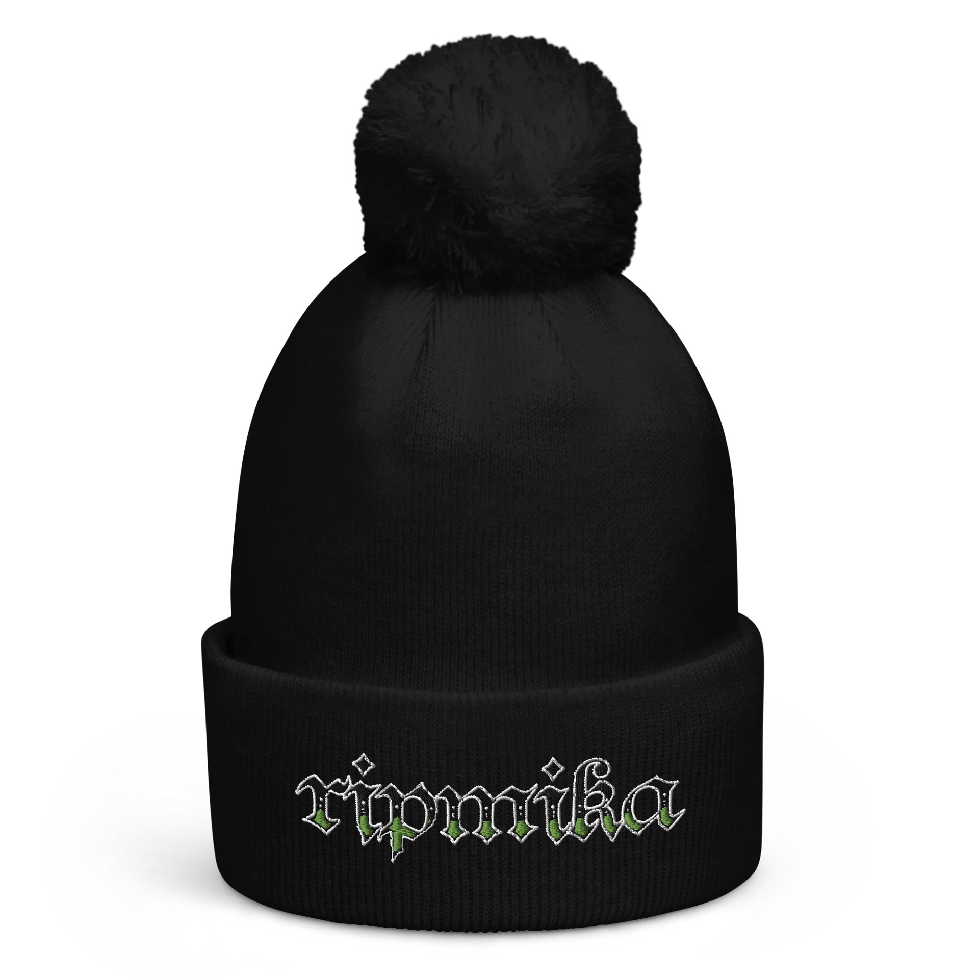 RIPmika Logo Pom-Pom Beanie product image (1)