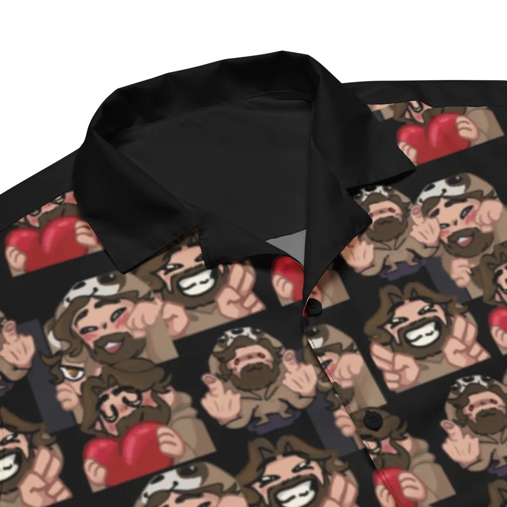 CWxGAMES – Emote All-Over Button-Up product image (3)