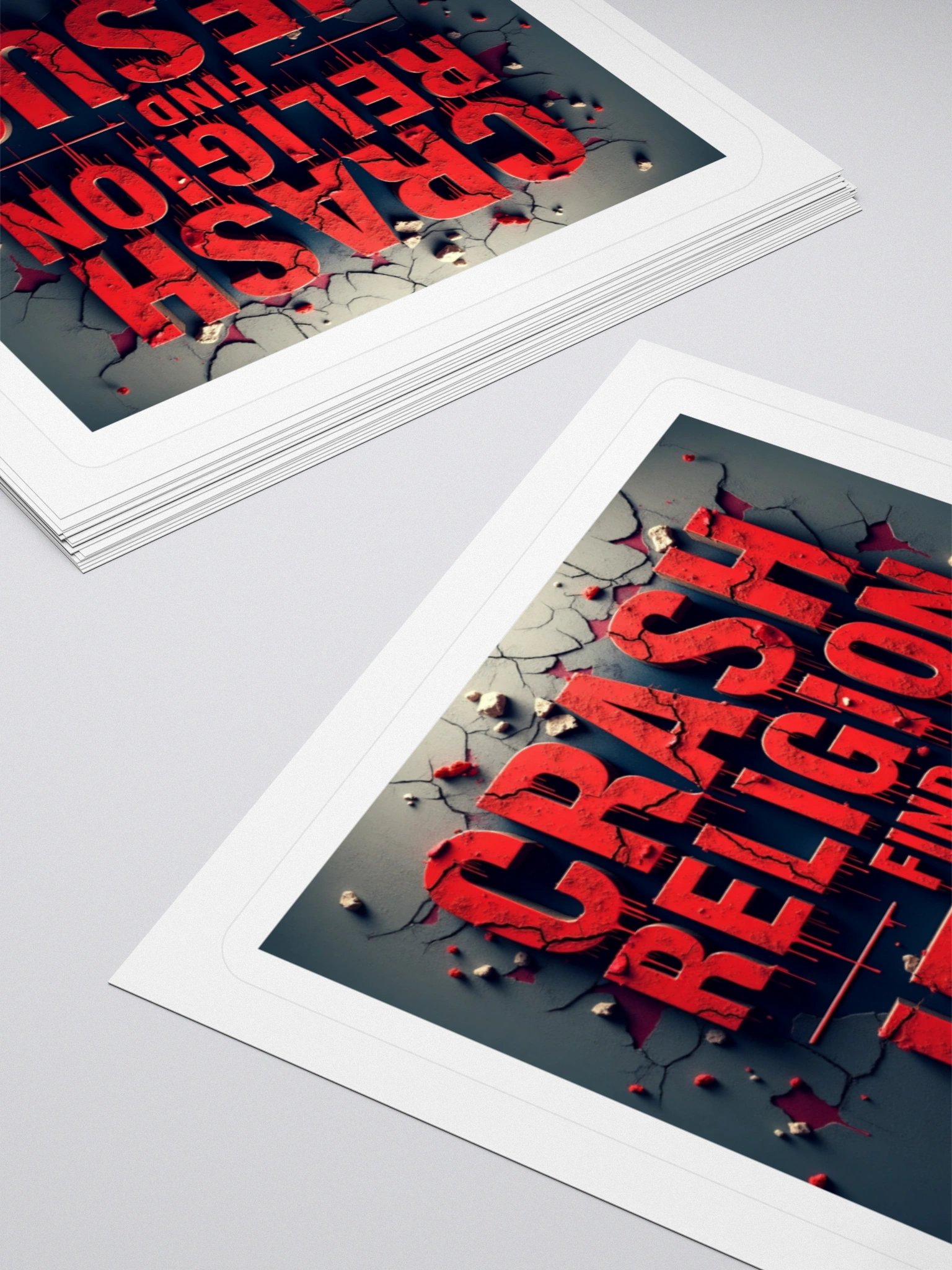 Crash Religion. Find Jesus. | Gritty Faith Sticker product image (12)