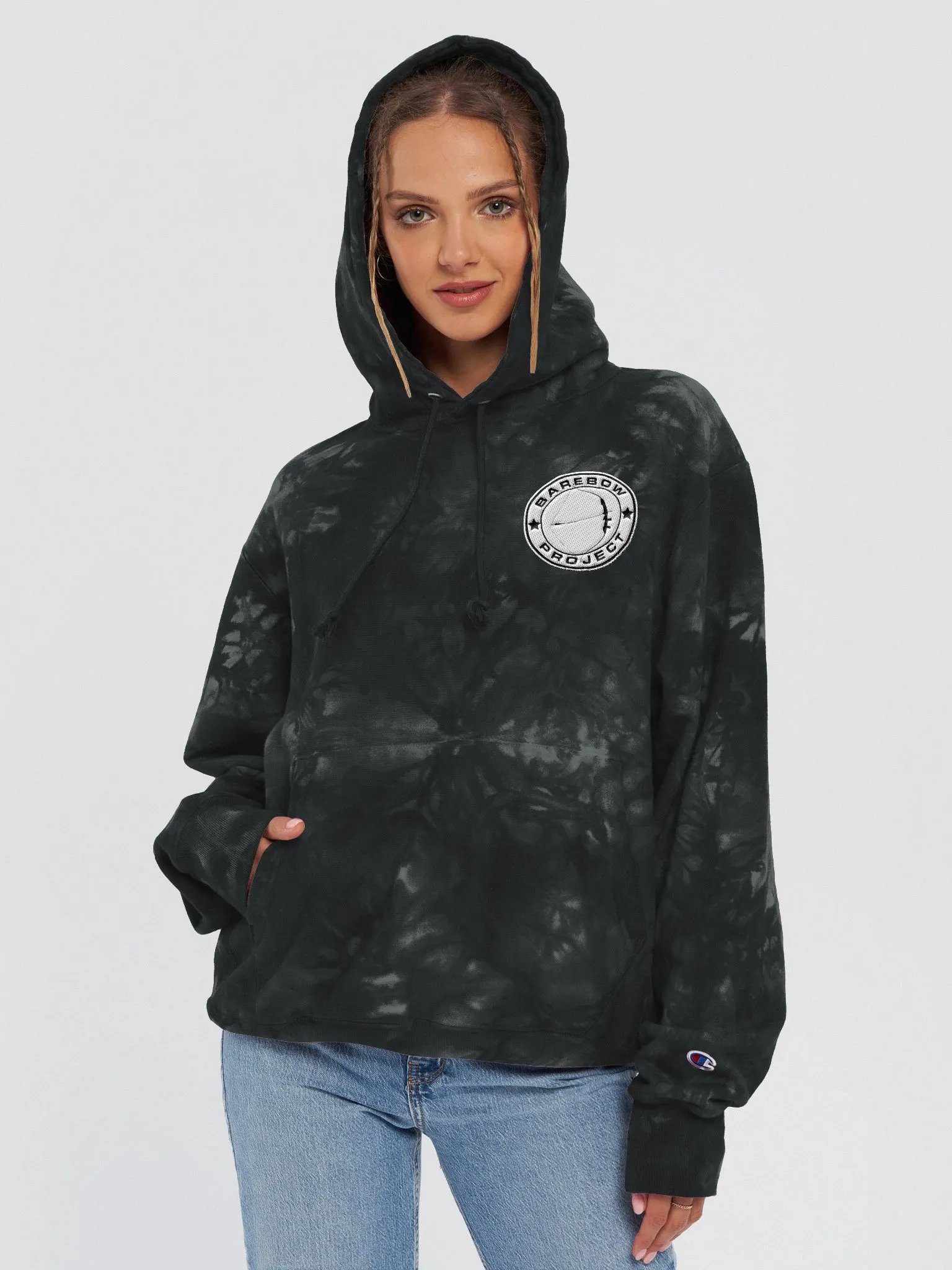 Champion White Patch Hoodie product image (13)